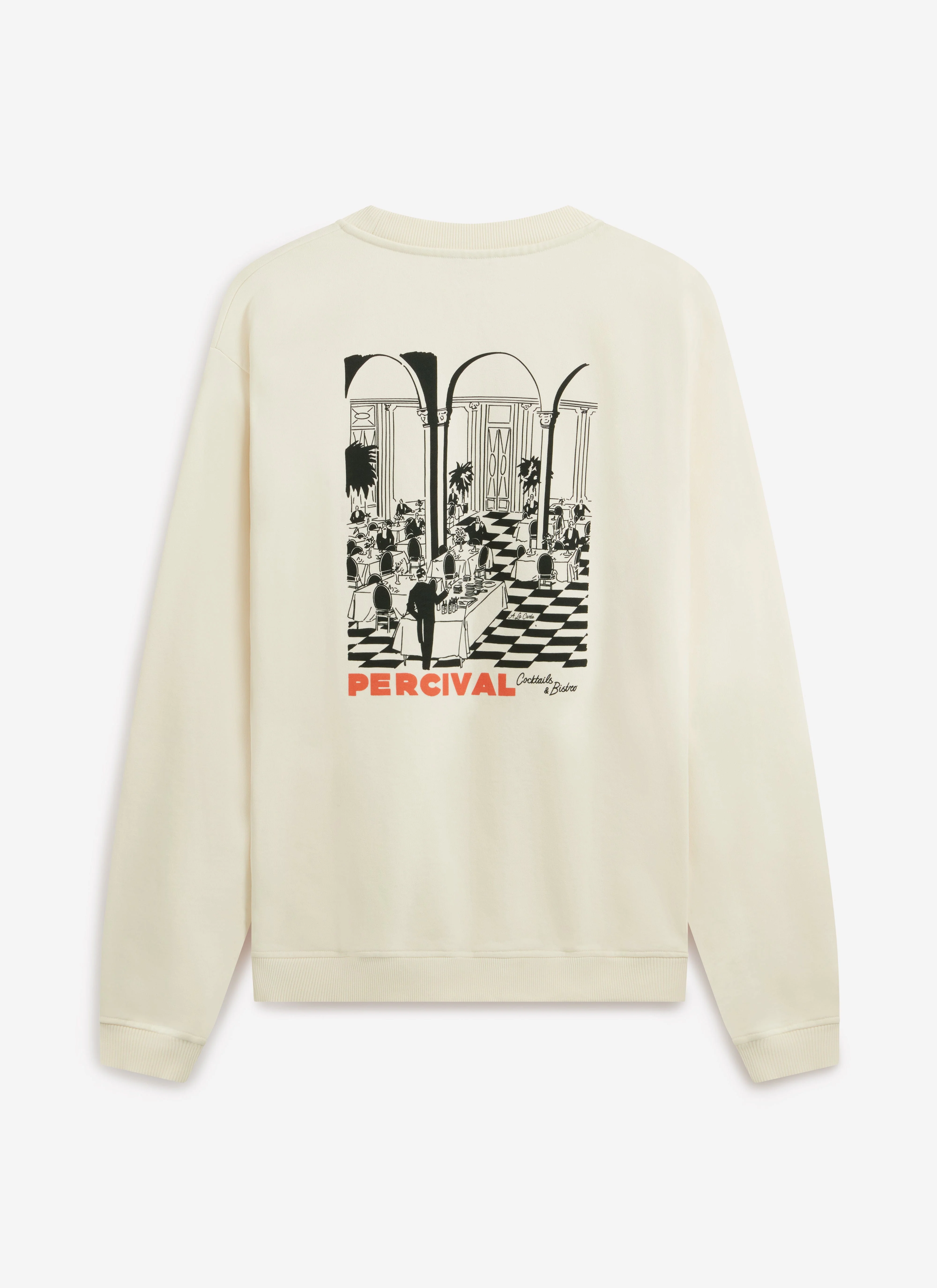 4539-bistro-printed-sweatshirt-cotton-cream-6.webp Bistro Printed Sweatshirt | Cotton | Cream