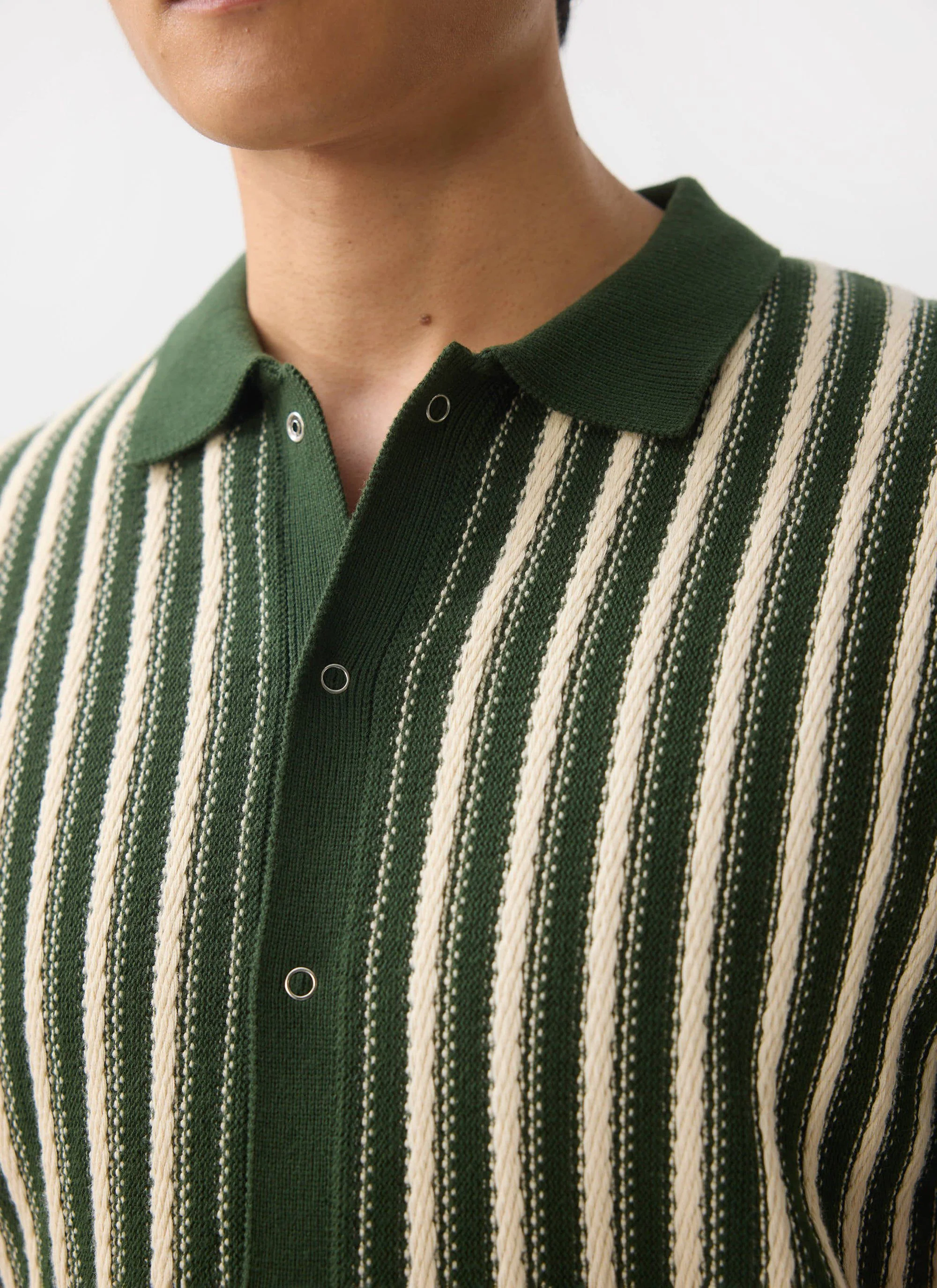 4546-collins-micro-cable-knitted-shirt-cotton-green-2.webp Collins Micro Cable Knitted Shirt | Cotton | Green