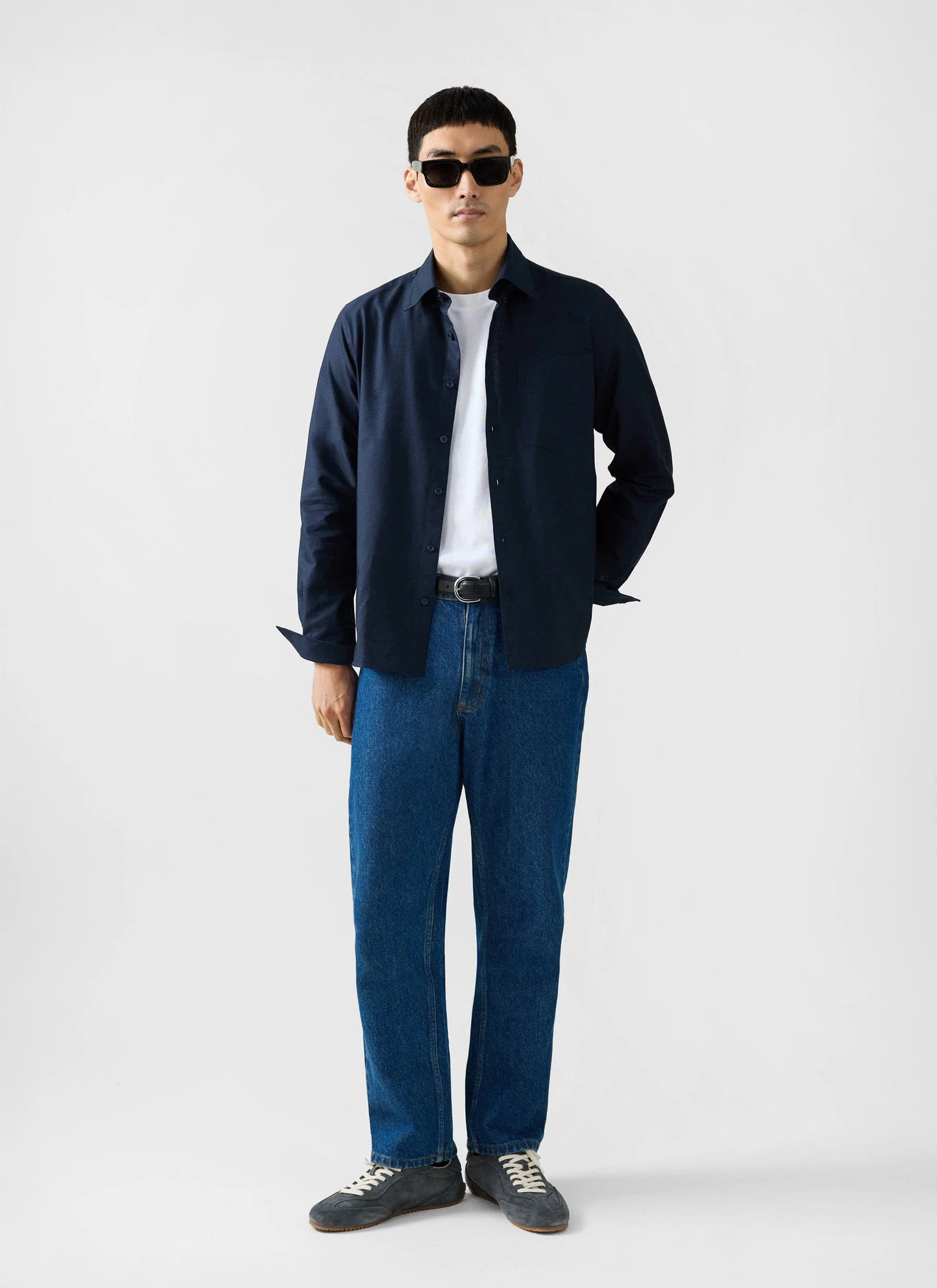 4553-oxford-regular-shirt-cotton-navy-3.webp Oxford Regular Shirt | Cotton | Navy