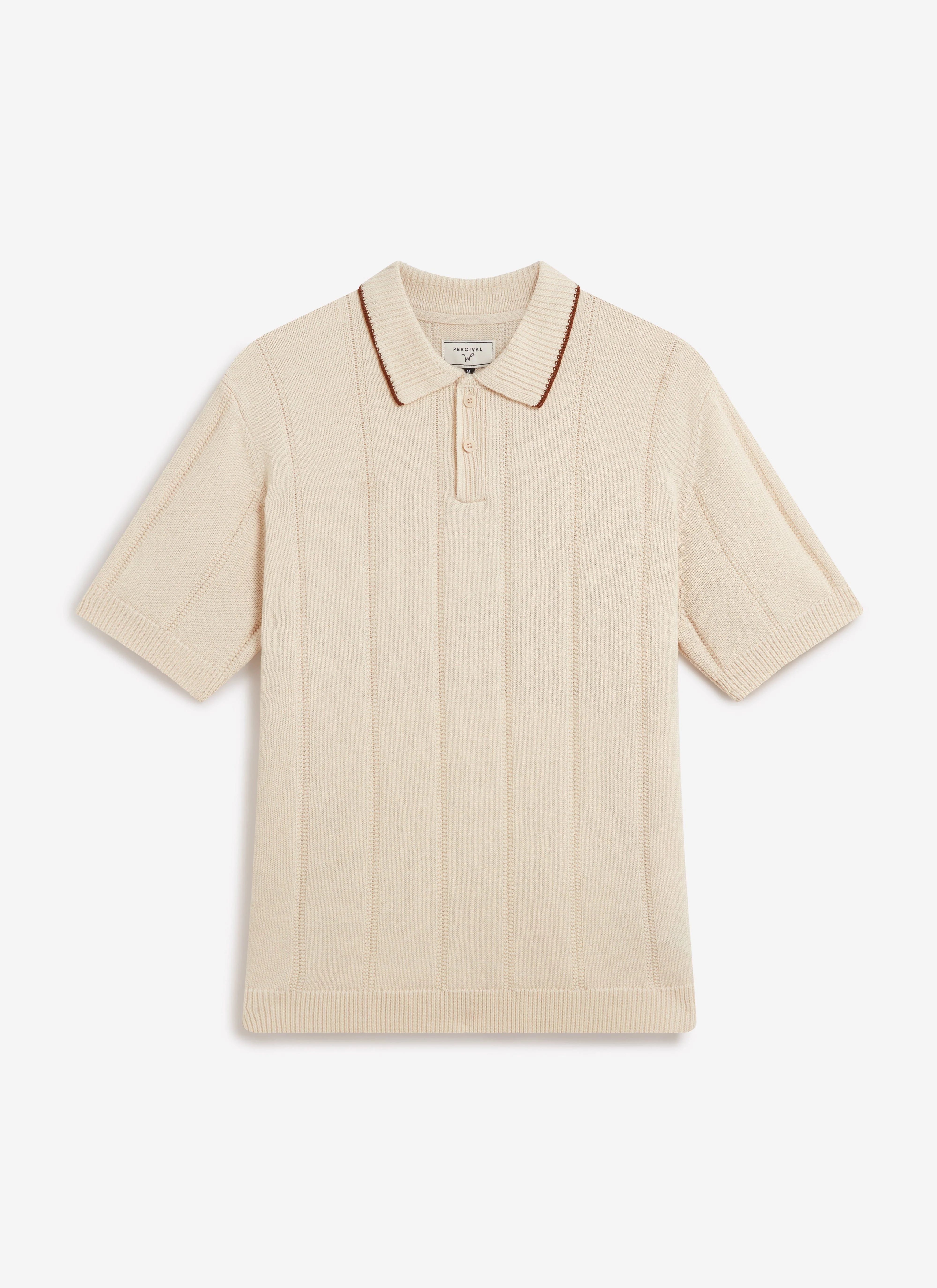 4574-wool-knitted-polo-percival-x-warren-cream-2.webp Wool Knitted Polo | Percival x Warren | Cream