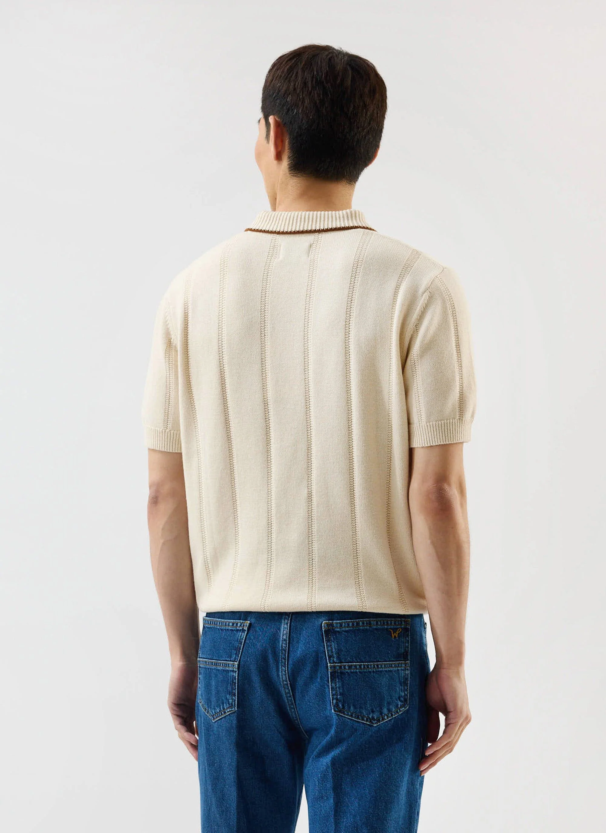 4574-wool-knitted-polo-percival-x-warren-cream-5.webp Wool Knitted Polo | Percival x Warren | Cream