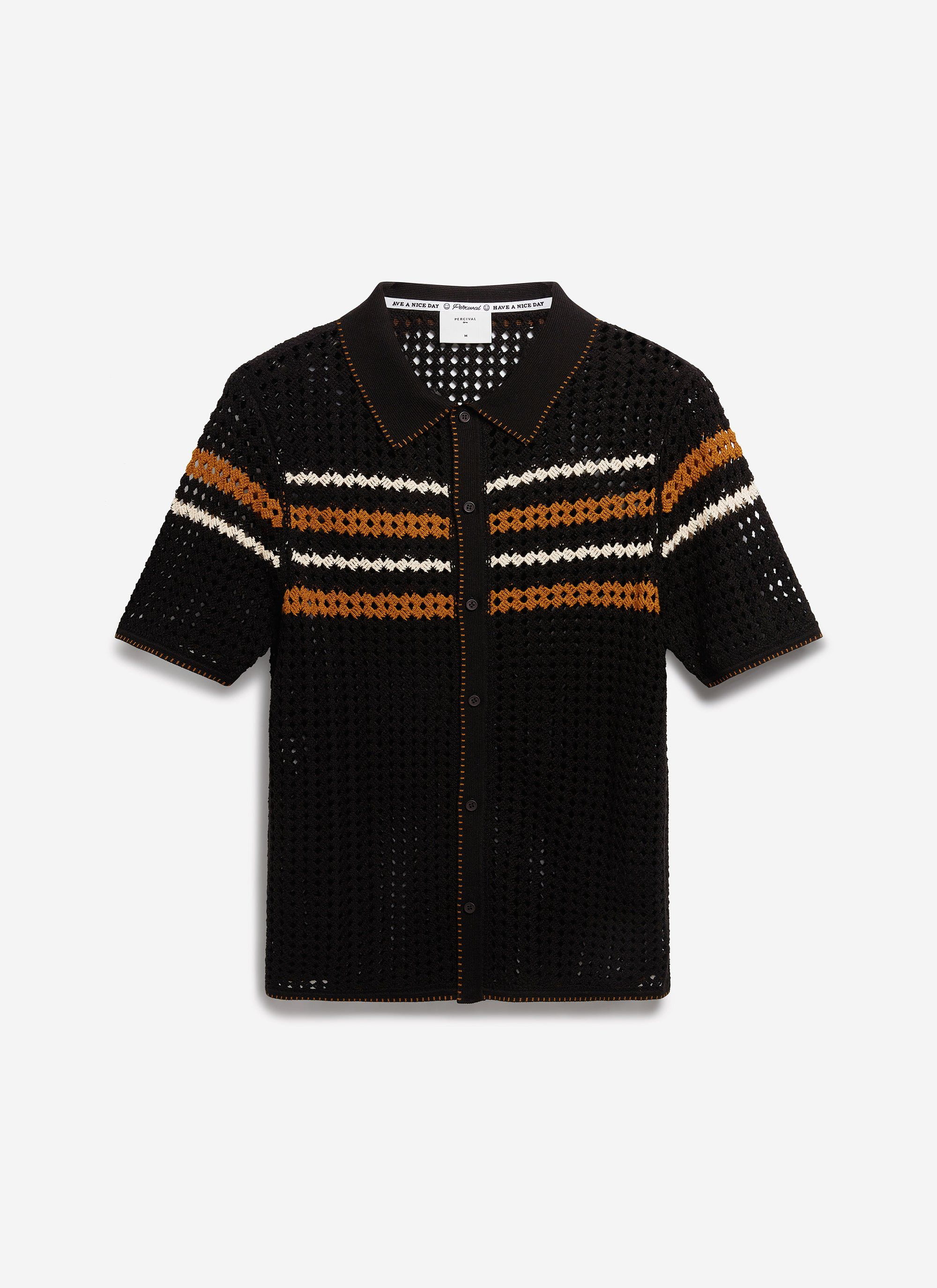 4595-pesaro-knitted-shirt-cotton-black-8.jpg Pesaro Knitted Shirt | Cotton | Black