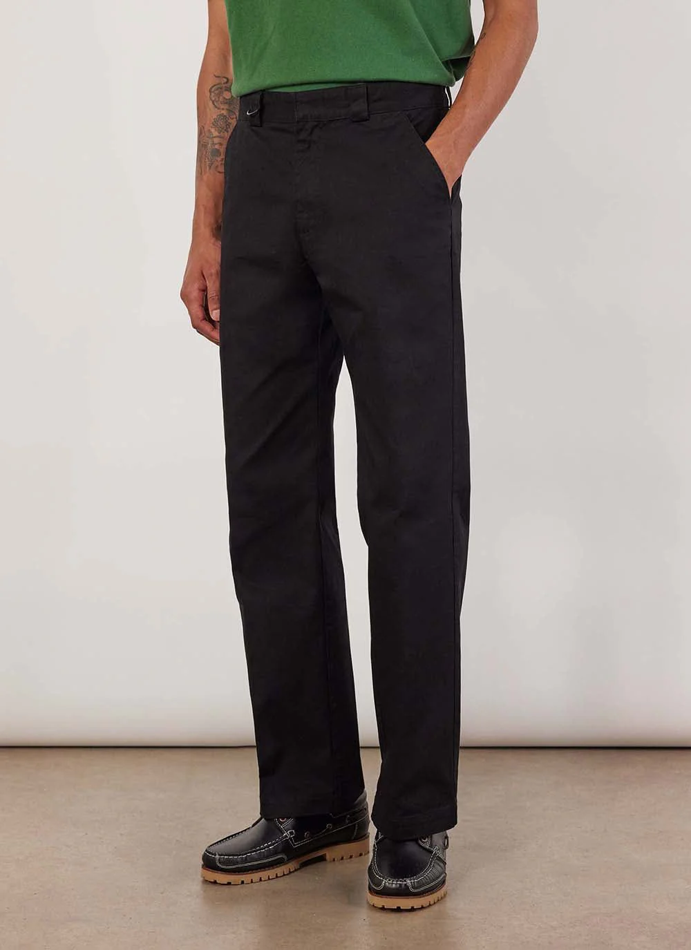 4623-stay-press-trousers-cotton-twill-canvas-black-1.webp Stay Press Trousers | Cotton Twill Canvas | Black