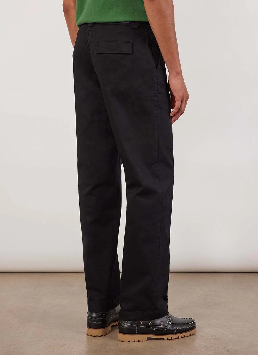4623-stay-press-trousers-cotton-twill-canvas-black-2.webp Stay Press Trousers | Cotton Twill Canvas | Black