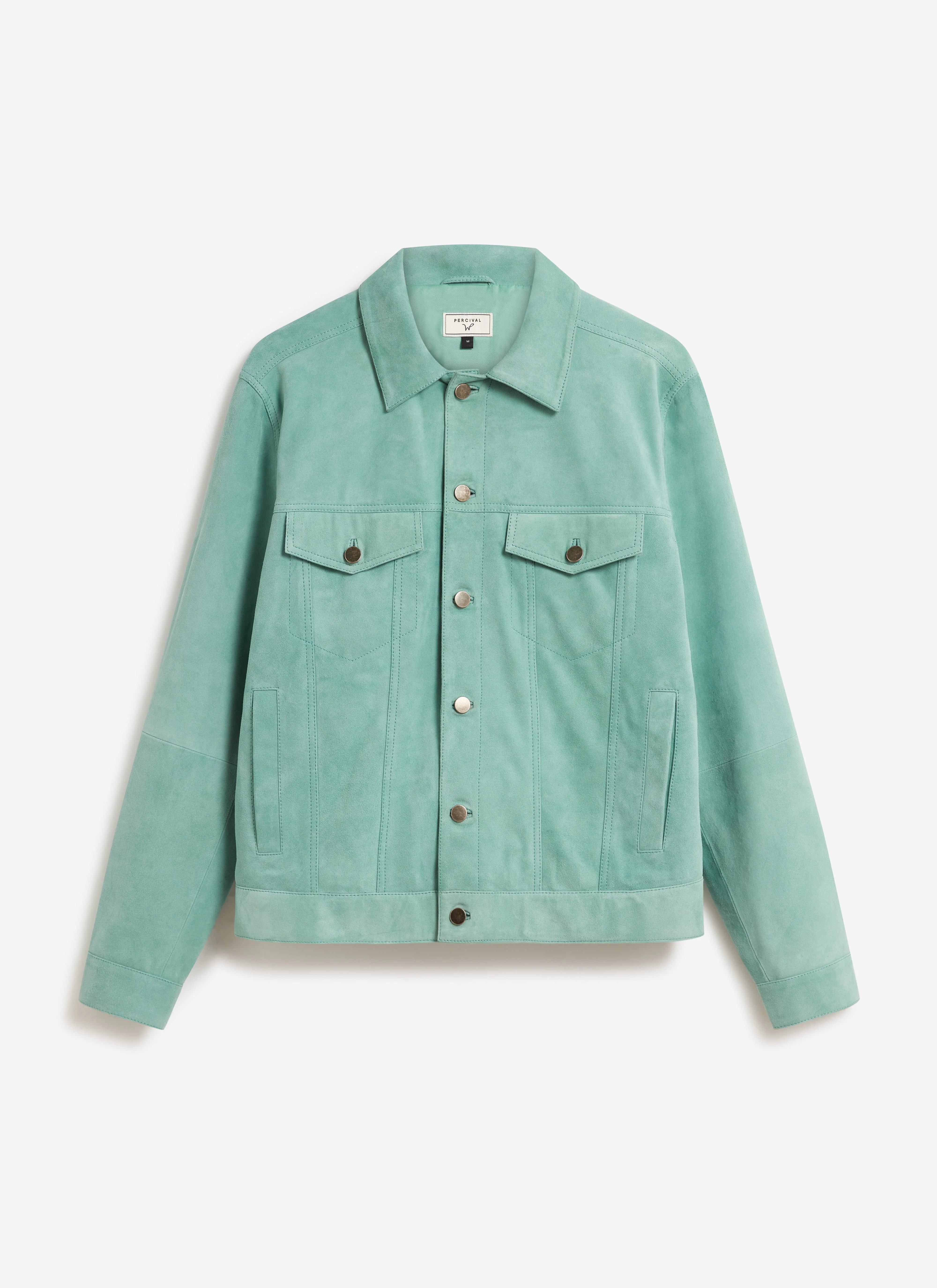 4637-suede-western-jacket-percival-x-warren-mint-green-2.webp Suede Western Jacket | Percival x Warren | Mint Green