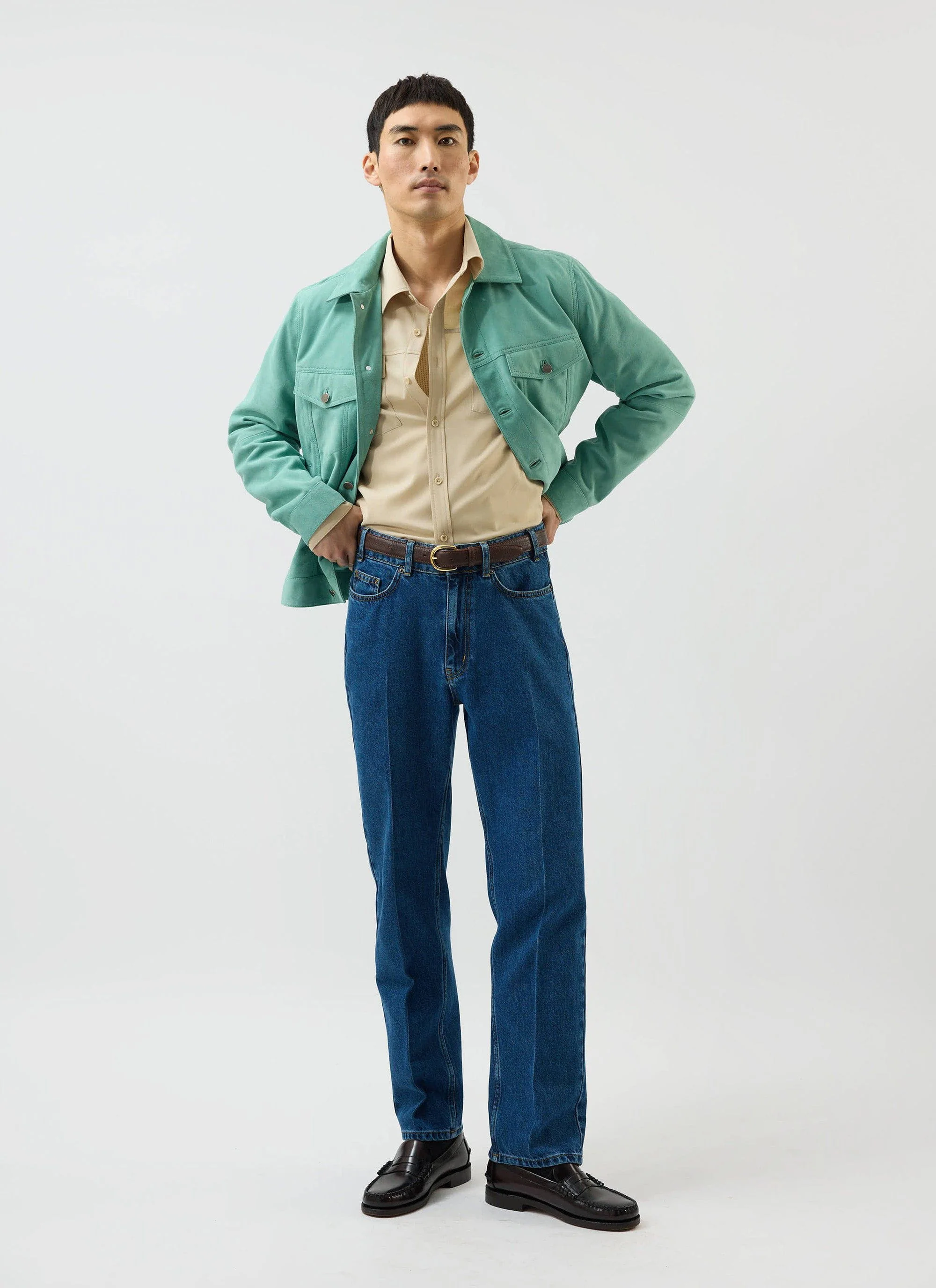 4637-suede-western-jacket-percival-x-warren-mint-green-5.webp Suede Western Jacket | Percival x Warren | Mint Green