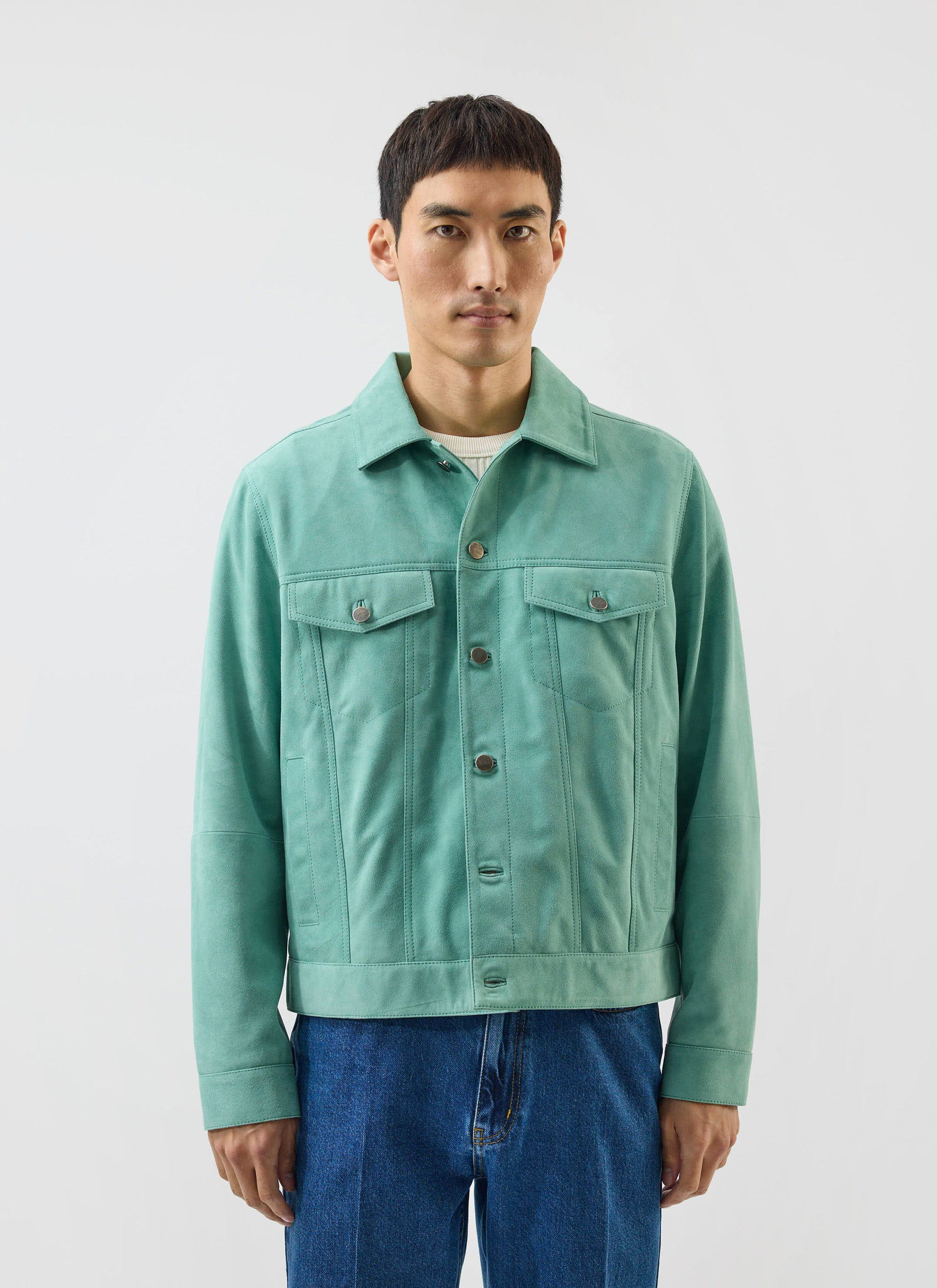 4637-suede-western-jacket-percival-x-warren-mint-green-6.jpg Suede Western Jacket | Percival x Warren | Mint Green
