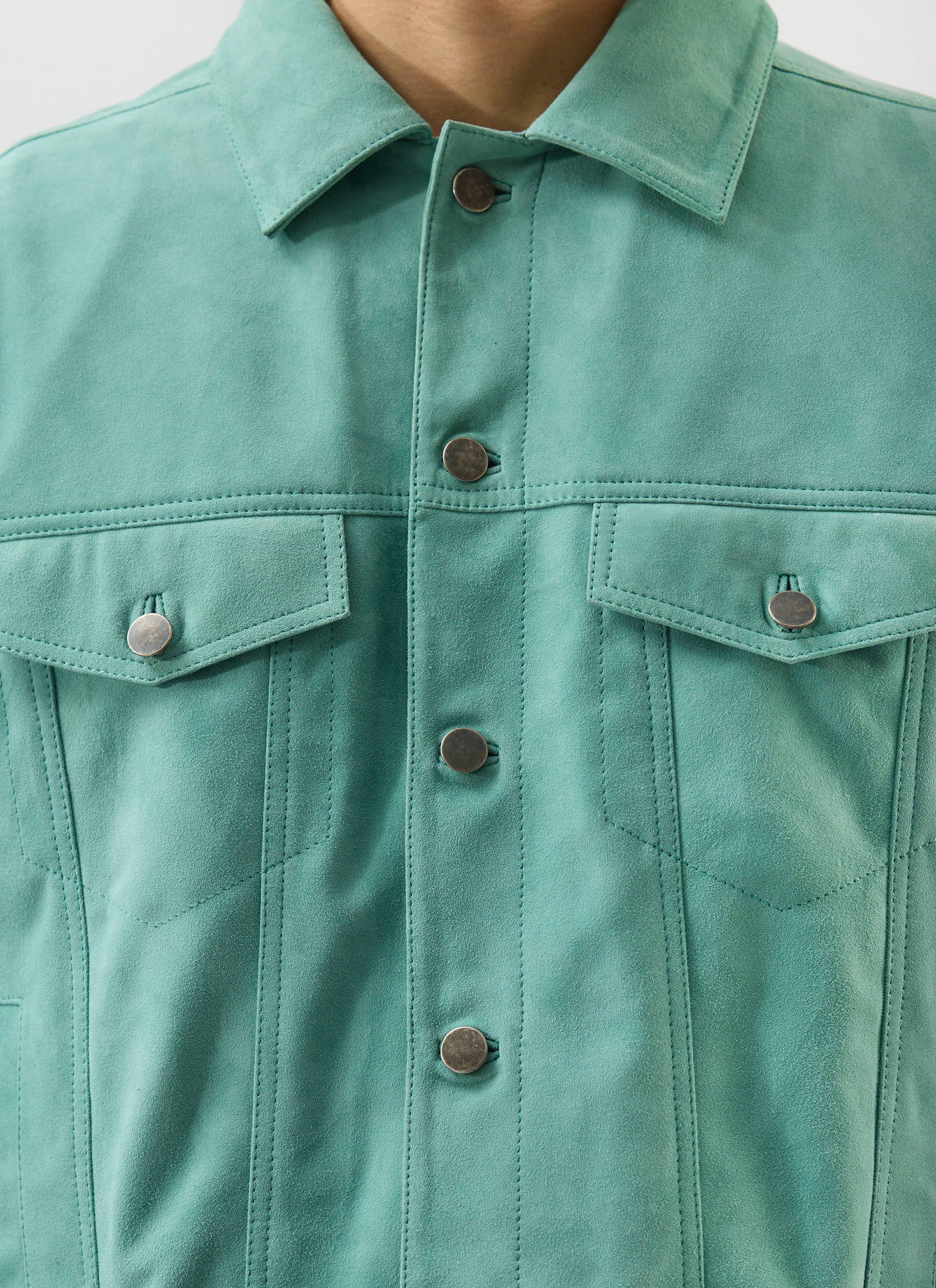 4637-suede-western-jacket-percival-x-warren-mint-green-9.jpg Suede Western Jacket | Percival x Warren | Mint Green