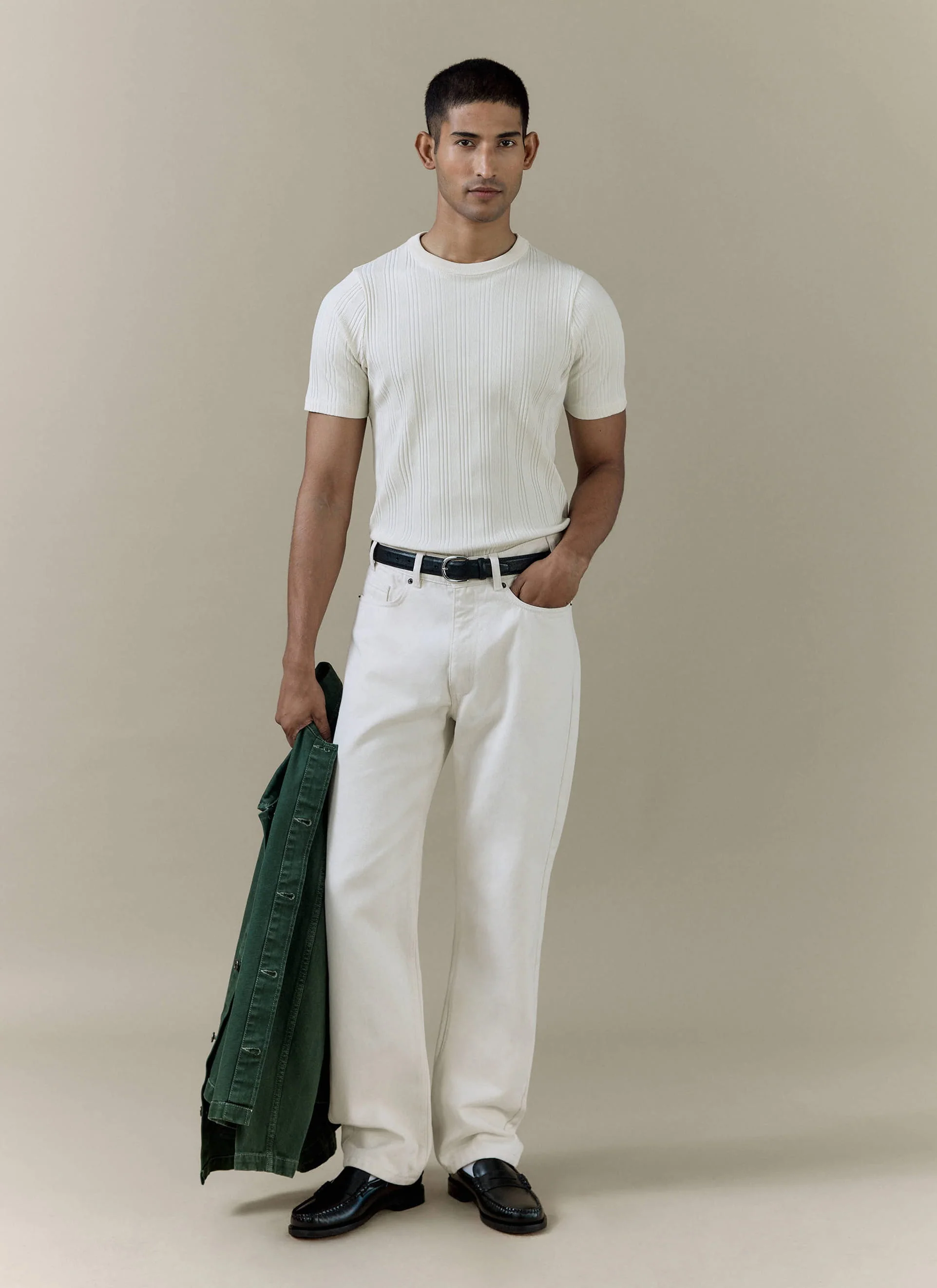 465-straight-leg-denim-jeans-cotton-cream-2.webp Straight Leg Denim Jeans | Cotton | Cream