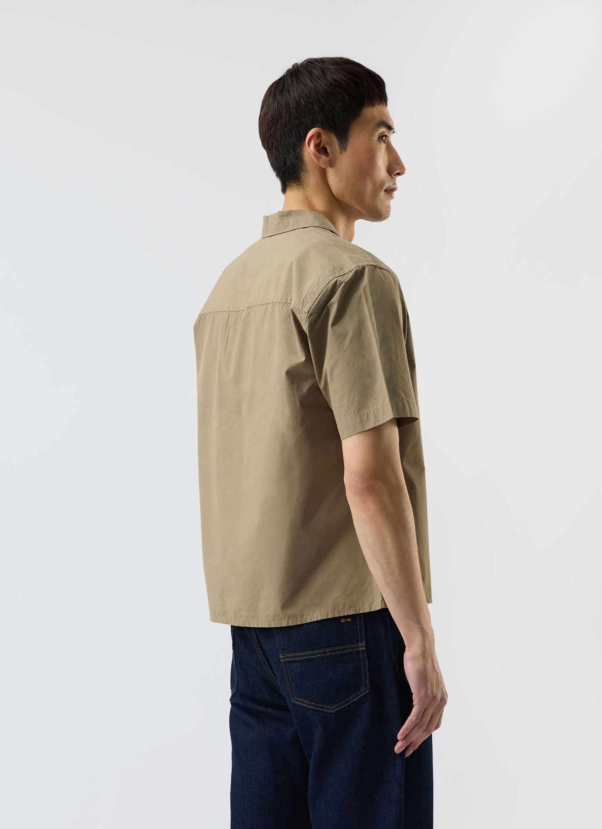 4658-boxy-cropped-cuban-collar-shirt-olive-5.webp Boxy Cropped Cuban Collar Shirt | Olive