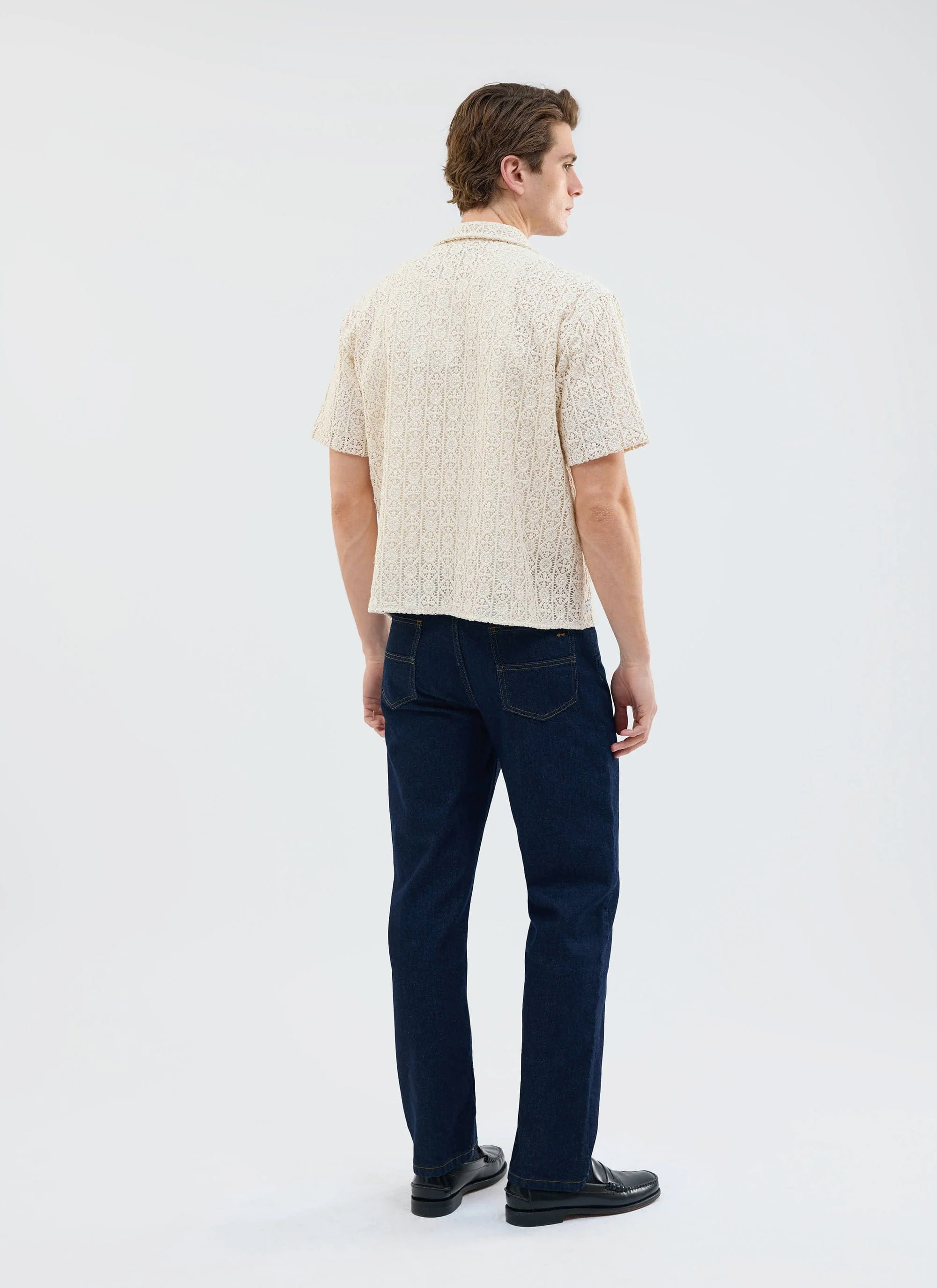4702-elio-crochet-cuban-shirt-cream-3.webp Elio Crochet Cuban Shirt | Cream