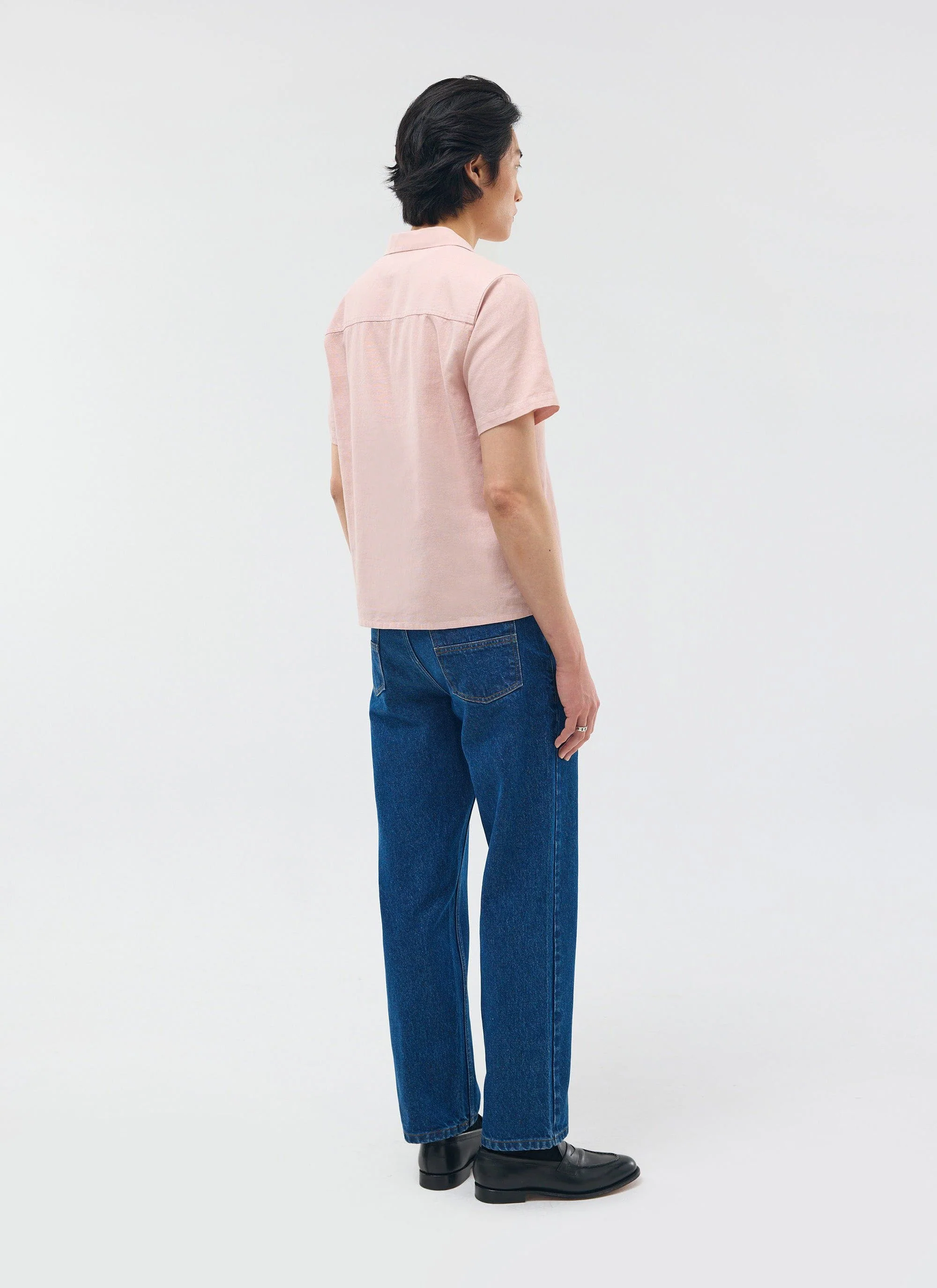 4716-short-sleeve-cuban-shirt-linen-light-pink-4.webp Short Sleeve Cuban Shirt | Linen | Light Pink