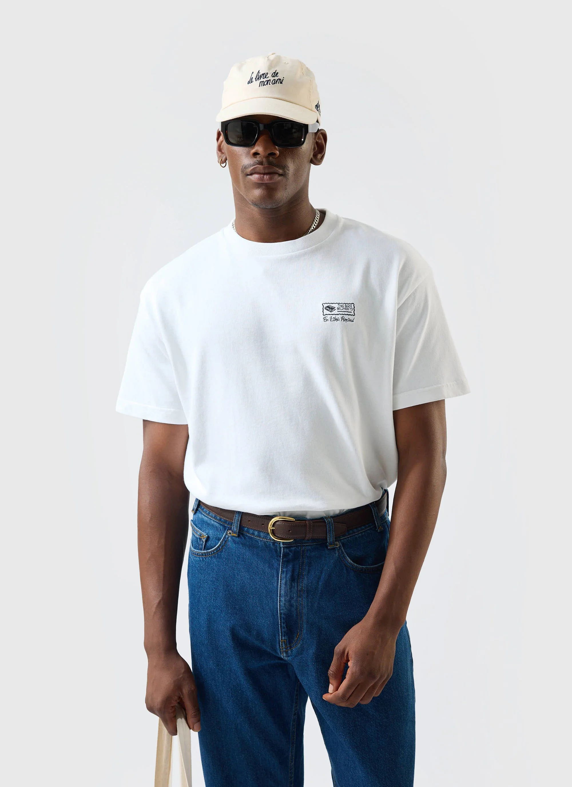 Ex Libris Oversized T Shirt | Cotton | White