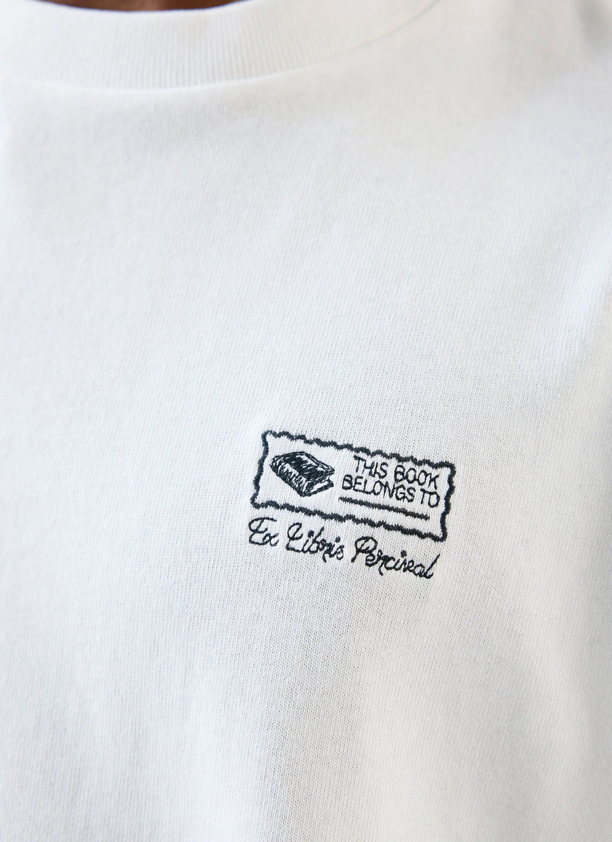 Ex Libris Oversized T Shirt | Cotton | White