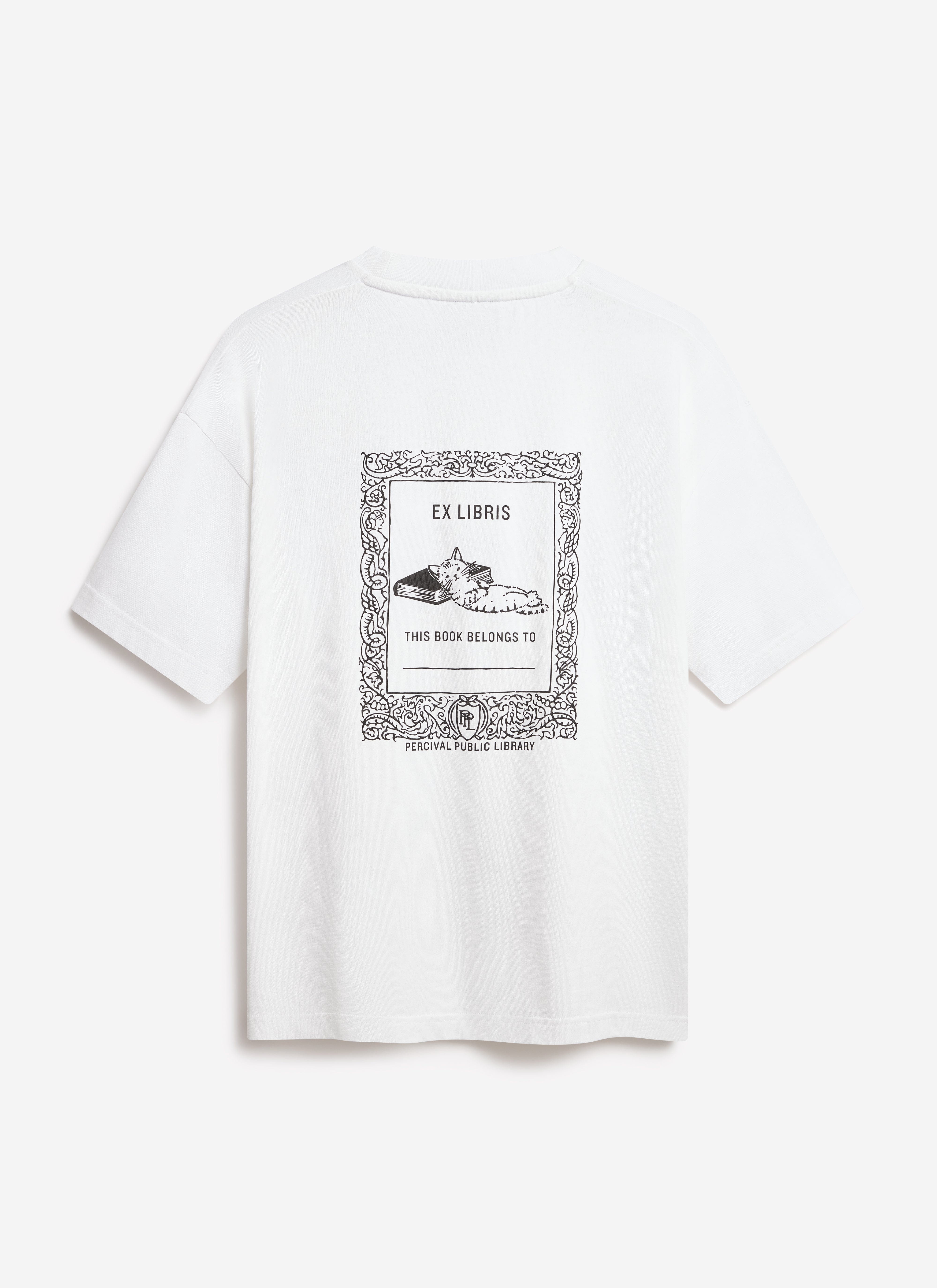 Ex Libris Oversized T Shirt | Cotton | White