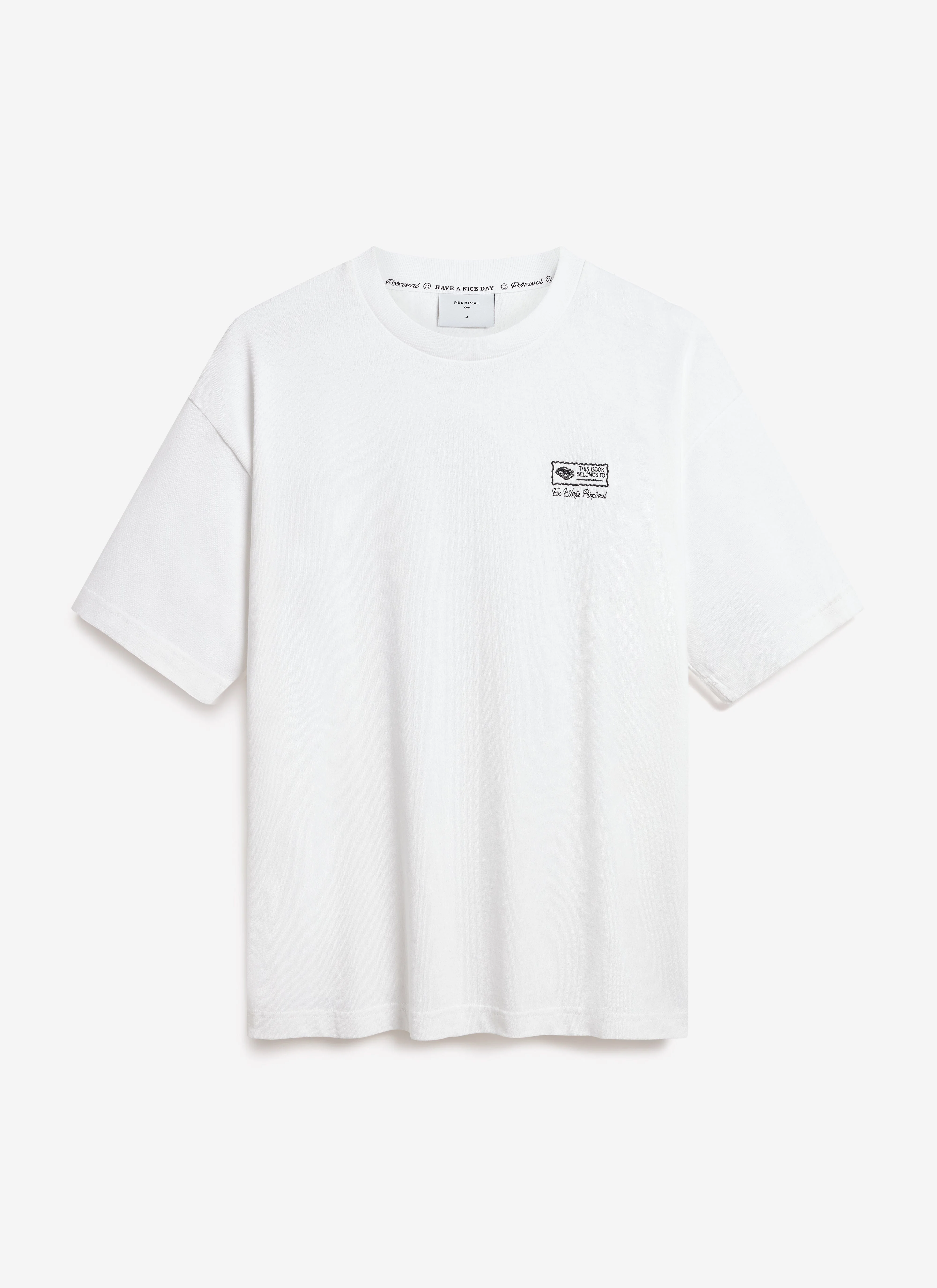 Ex Libris Oversized T Shirt | Cotton | White