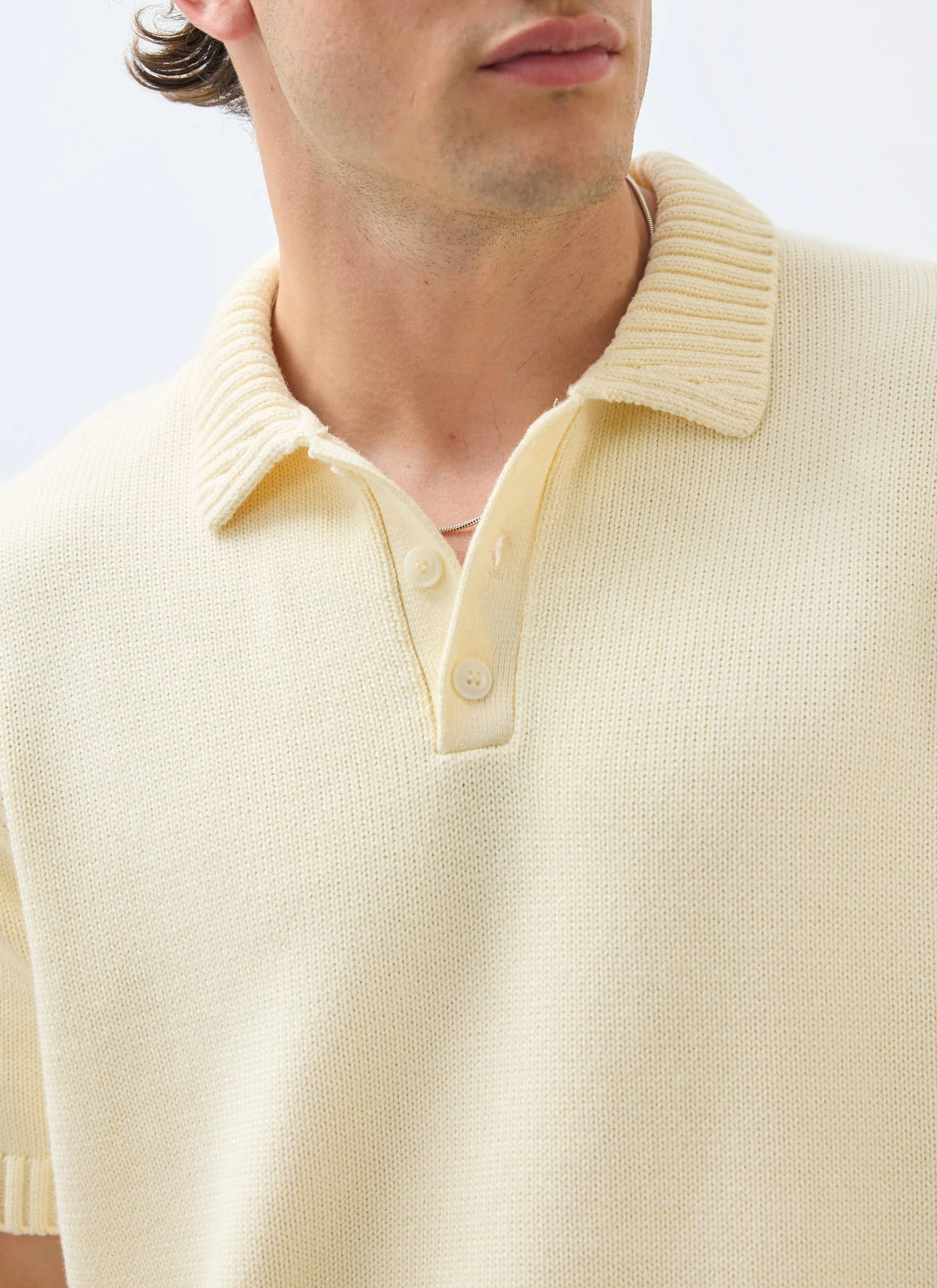 4806-verso-short-sleeve-knitted-shirt-cotton-cream-3.webp Verso Short Sleeve Knitted Shirt | Cotton | Cream