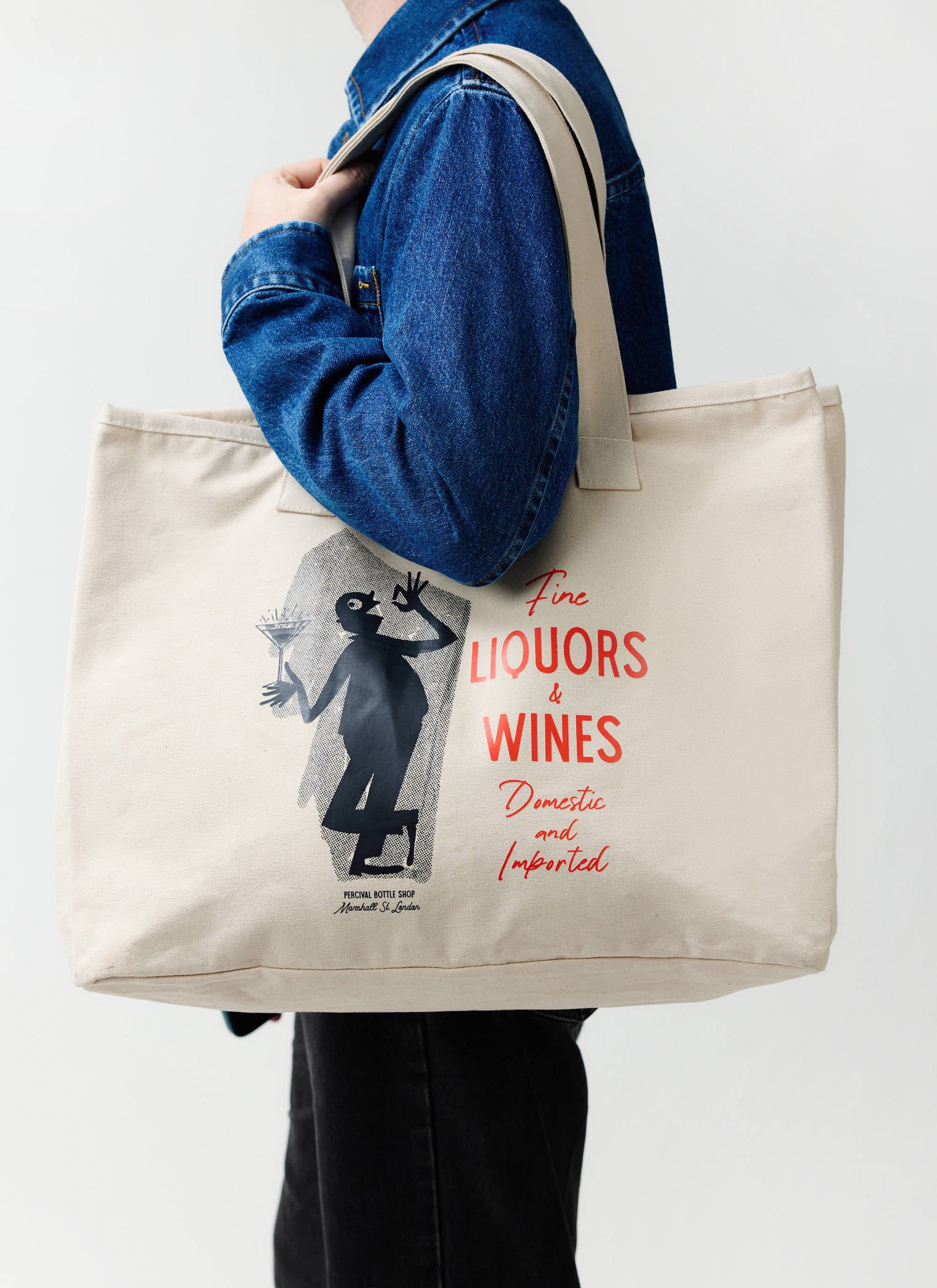 Carlo Mixologist Tote Bag | Cotton | Cream