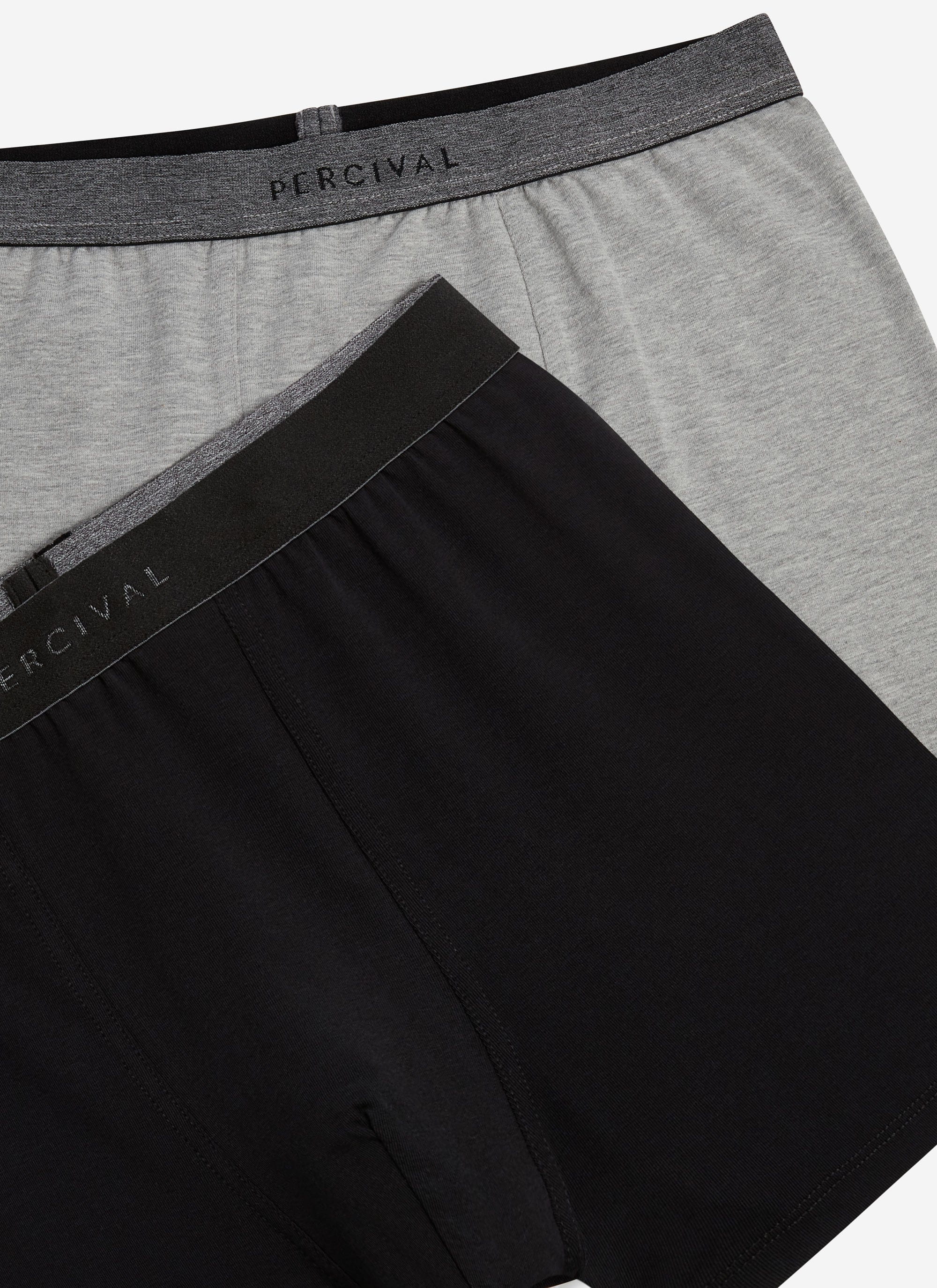 4876-2-pack-stretch-trunks-cotton-grey-black-2.jpg 2 Pack Stretch Trunks | Cotton | Grey/Black