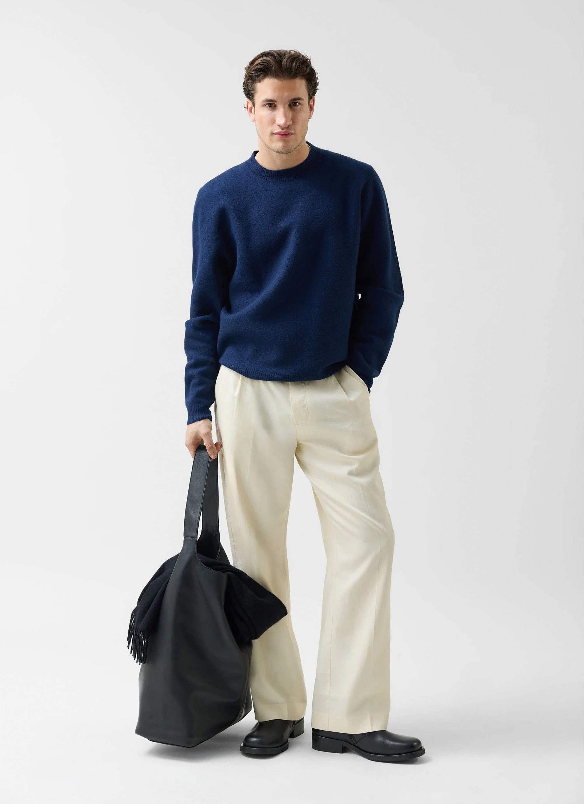 4883-felted-relaxed-jumper-wool-navy-7.webp Felted Relaxed Jumper | Wool | Navy