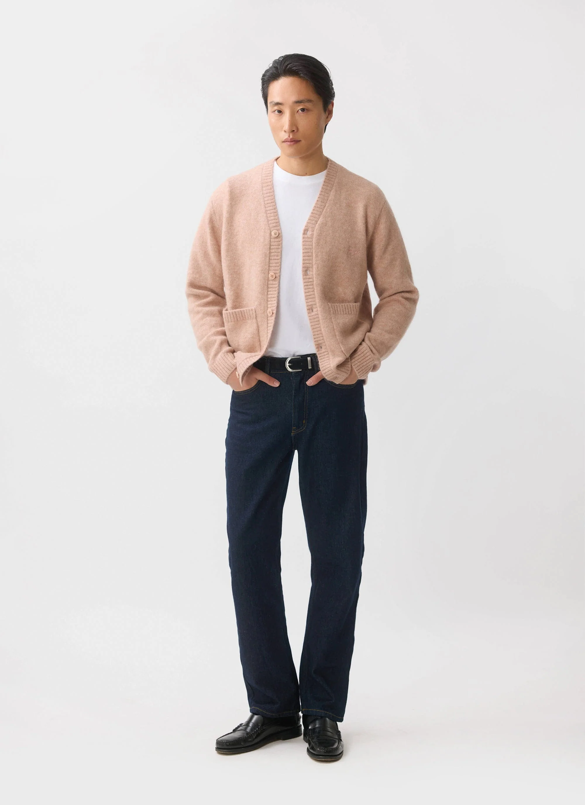 White Glove Cardigan | Mohair | Pink