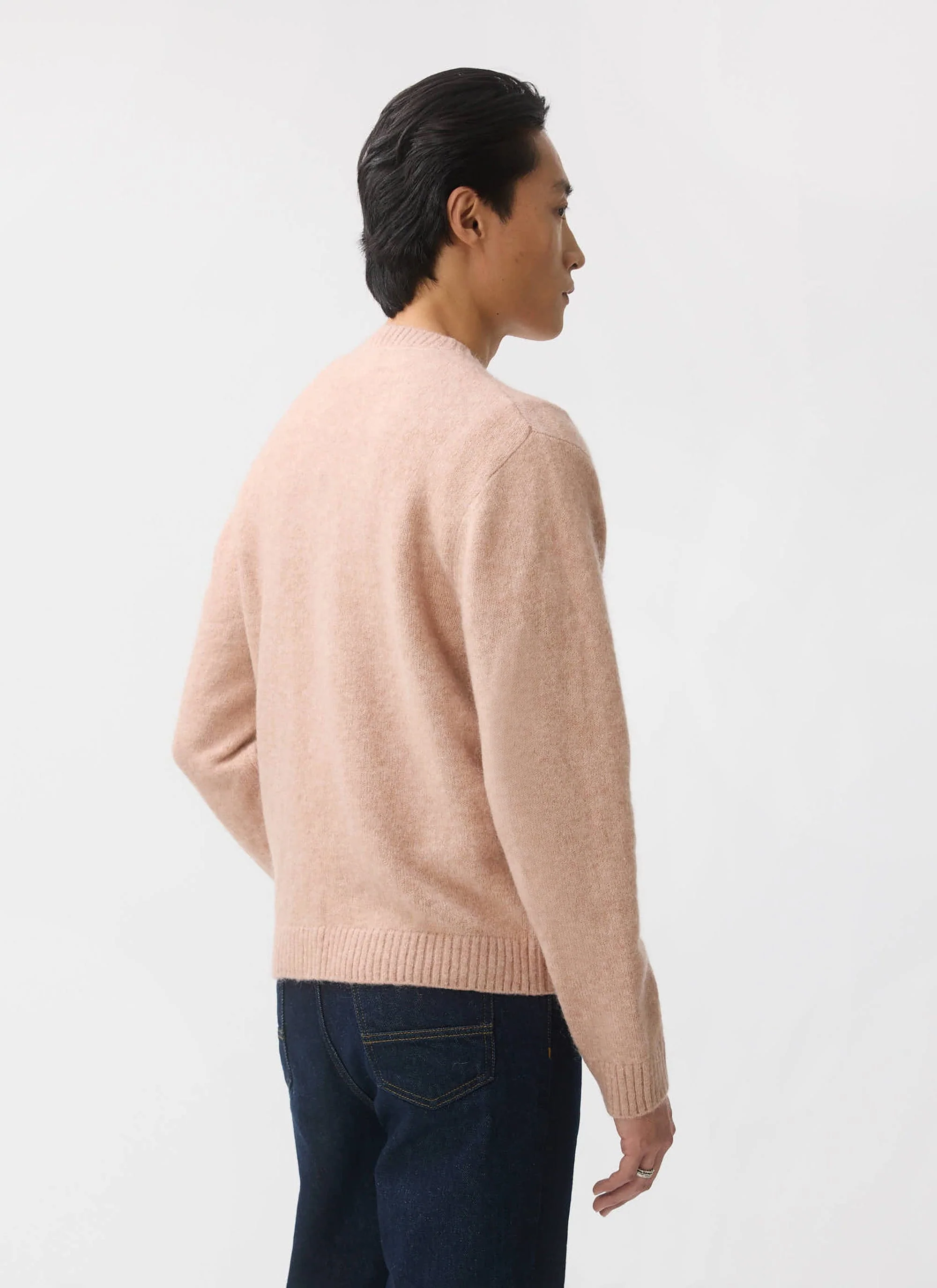 White Glove Cardigan | Mohair | Pink