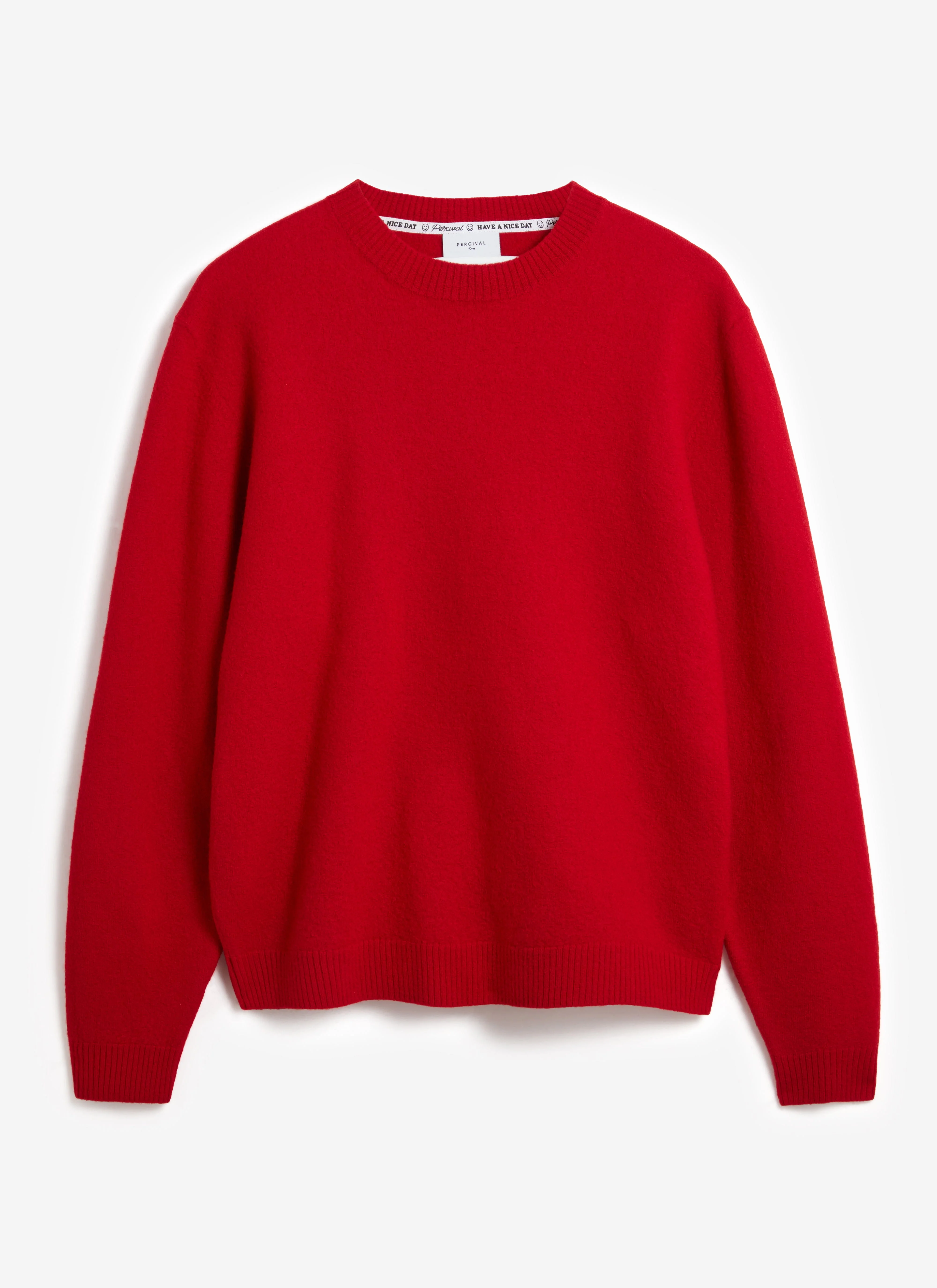 Felted Relaxed Jumper | Wool | Red