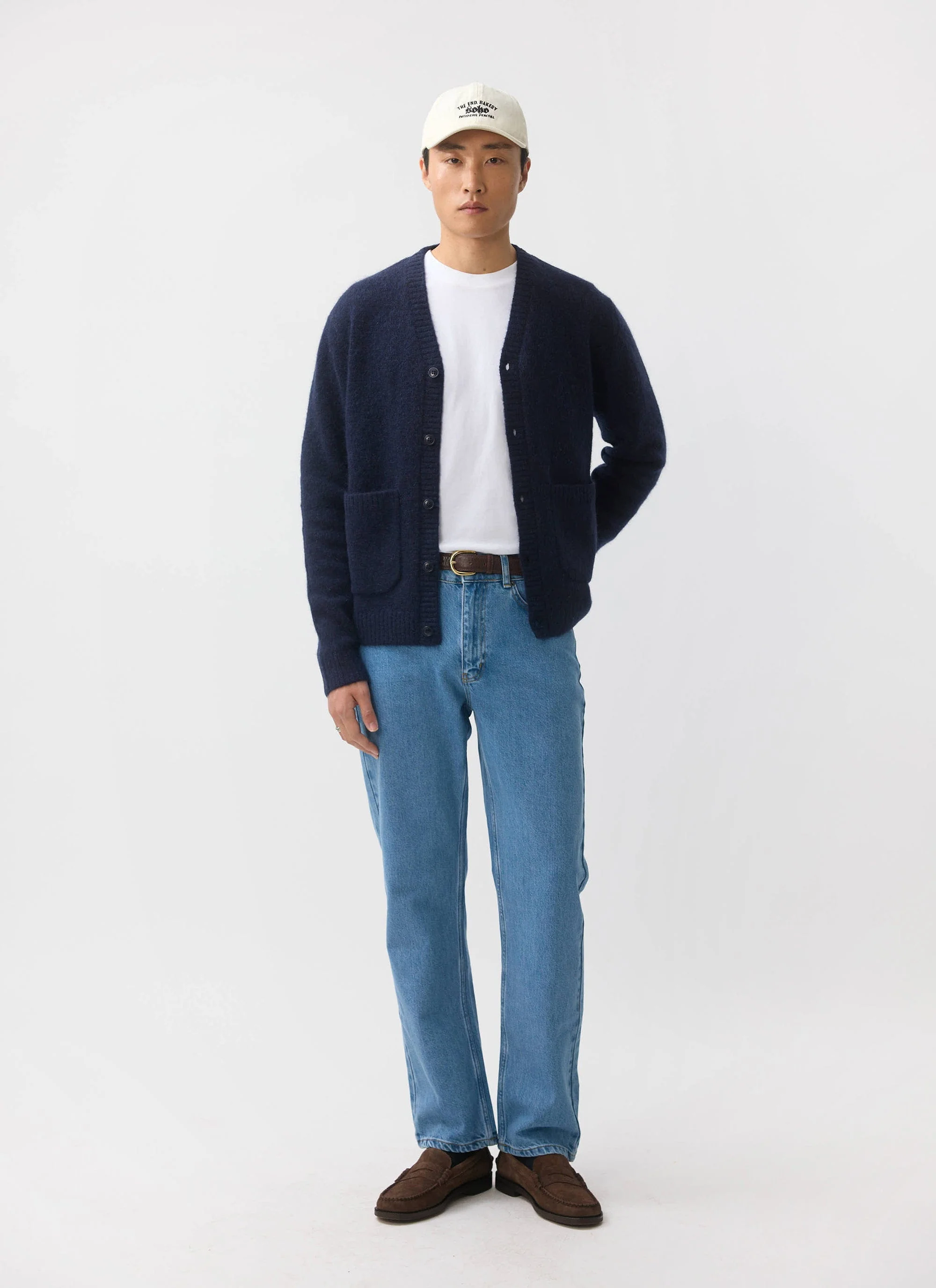 White Glove Cardigan | Mohair | Navy
