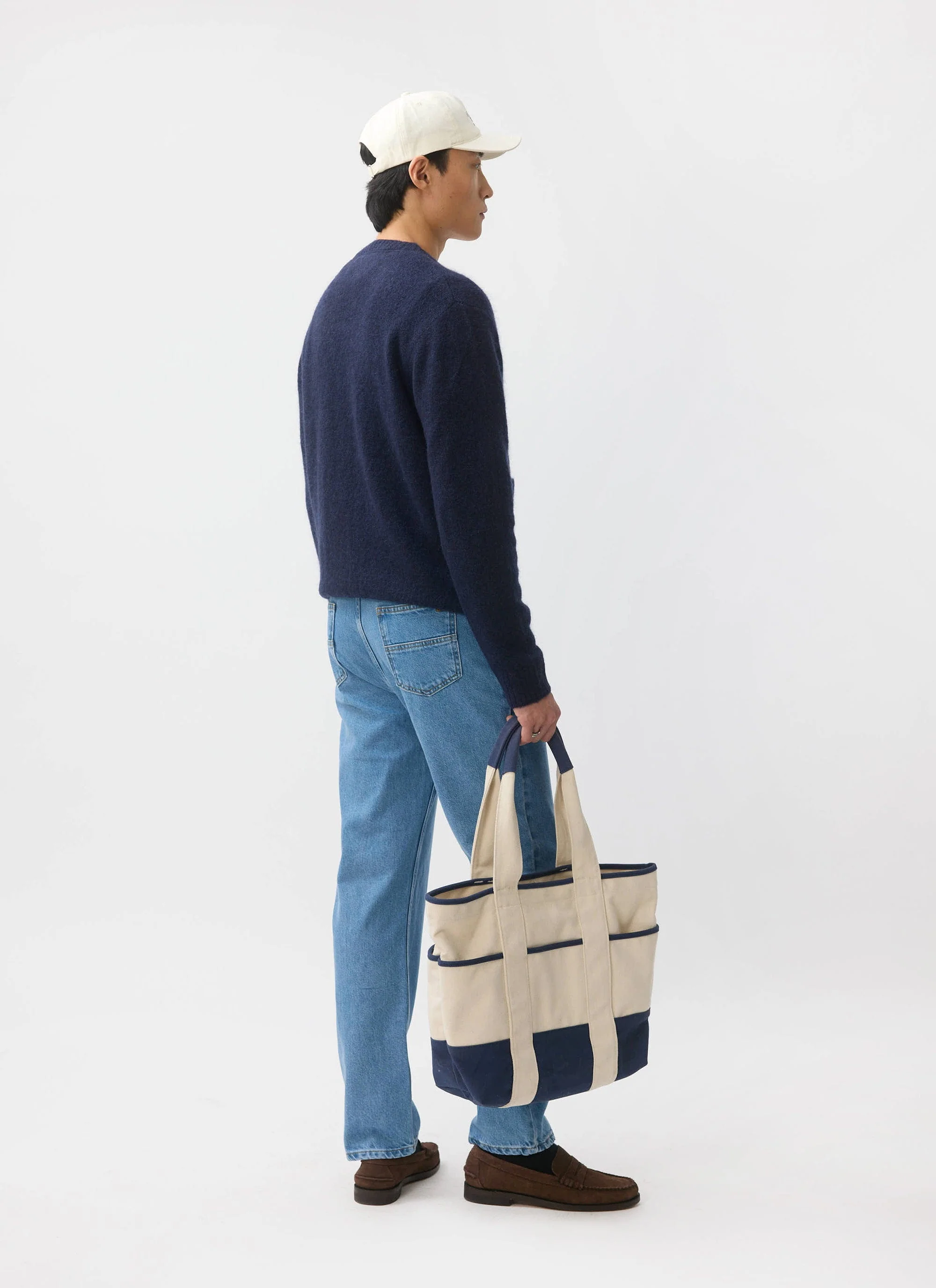 White Glove Cardigan | Mohair | Navy