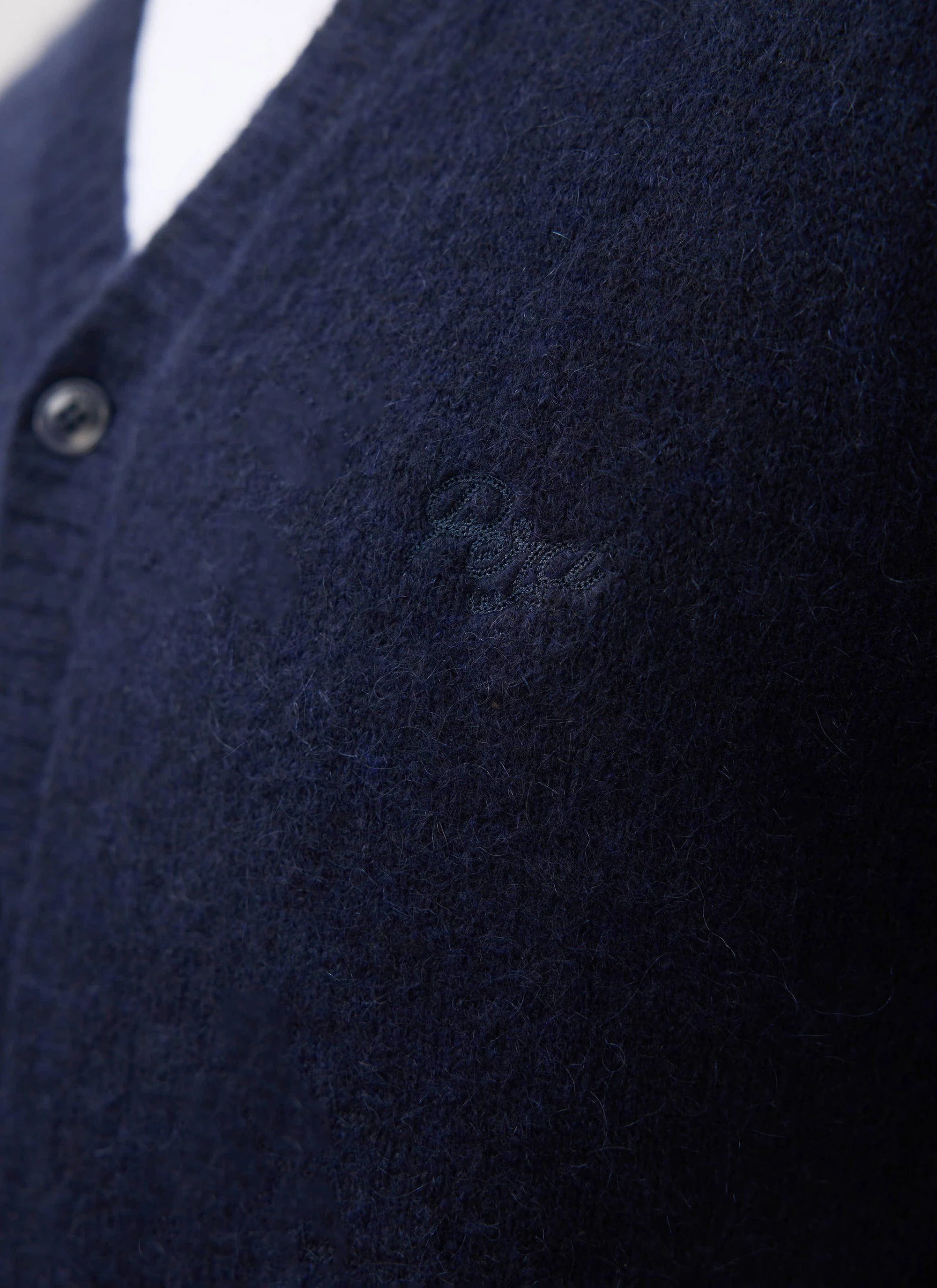 White Glove Cardigan | Mohair | Navy
