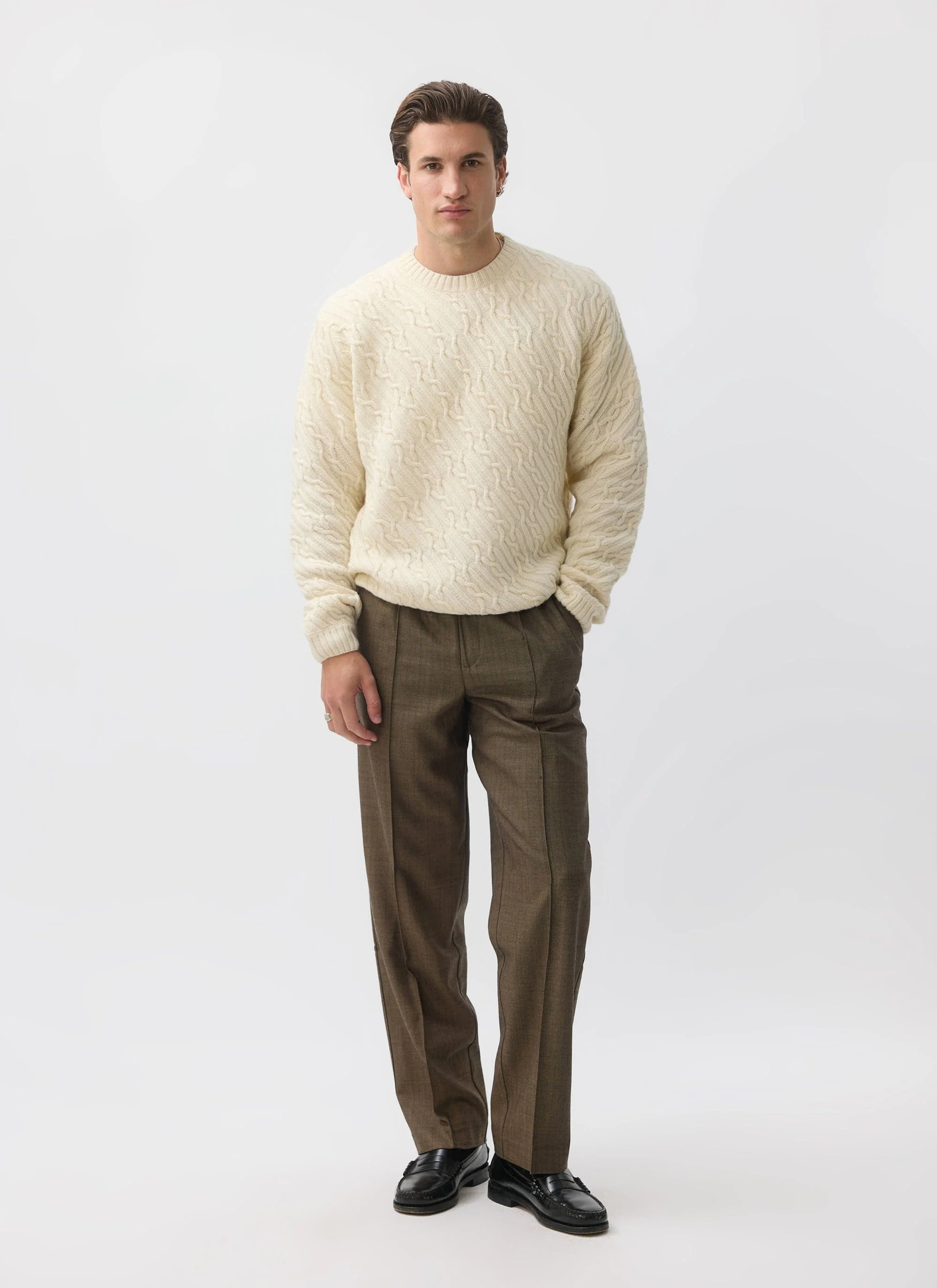4950-melville-cable-knit-jumper-wool-cream-3.webp Melville Cable Knit Jumper | Wool | Cream