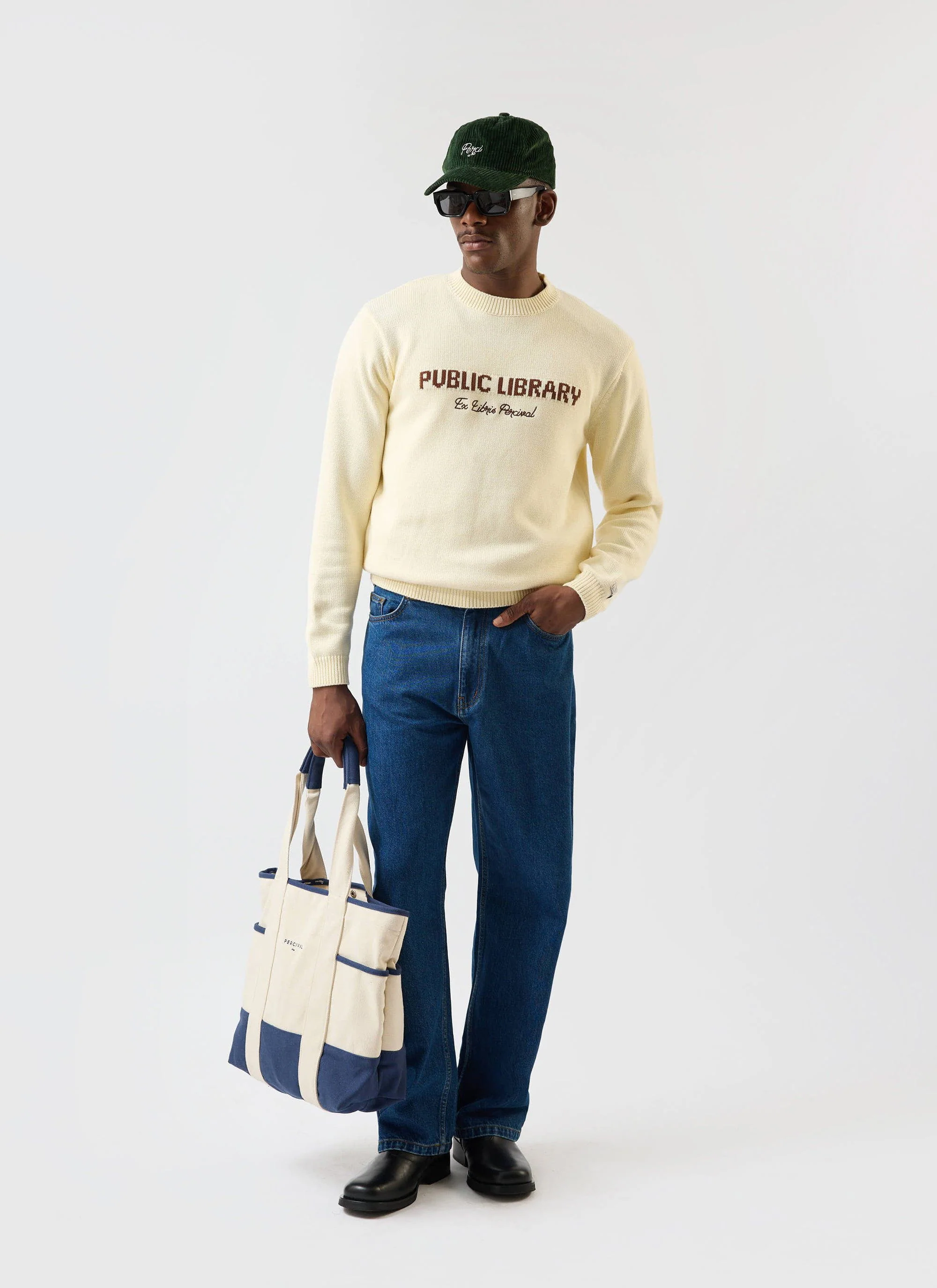 4971-public-library-knitted-crew-neck-jumper-wool-ecru-cream-2.webp Public Library Knitted Crew Neck Jumper | Wool | Ecru Cream