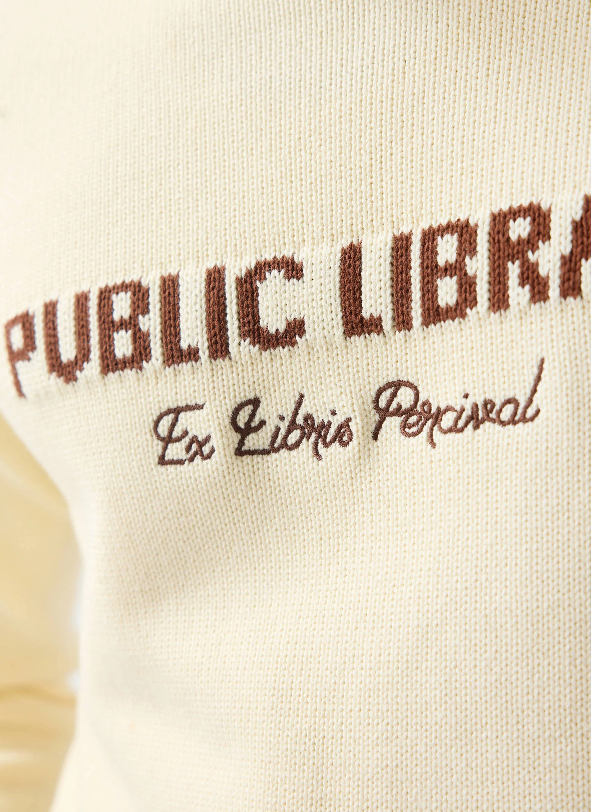 4971-public-library-knitted-crew-neck-jumper-wool-ecru-cream-4.webp Public Library Knitted Crew Neck Jumper | Wool | Ecru Cream