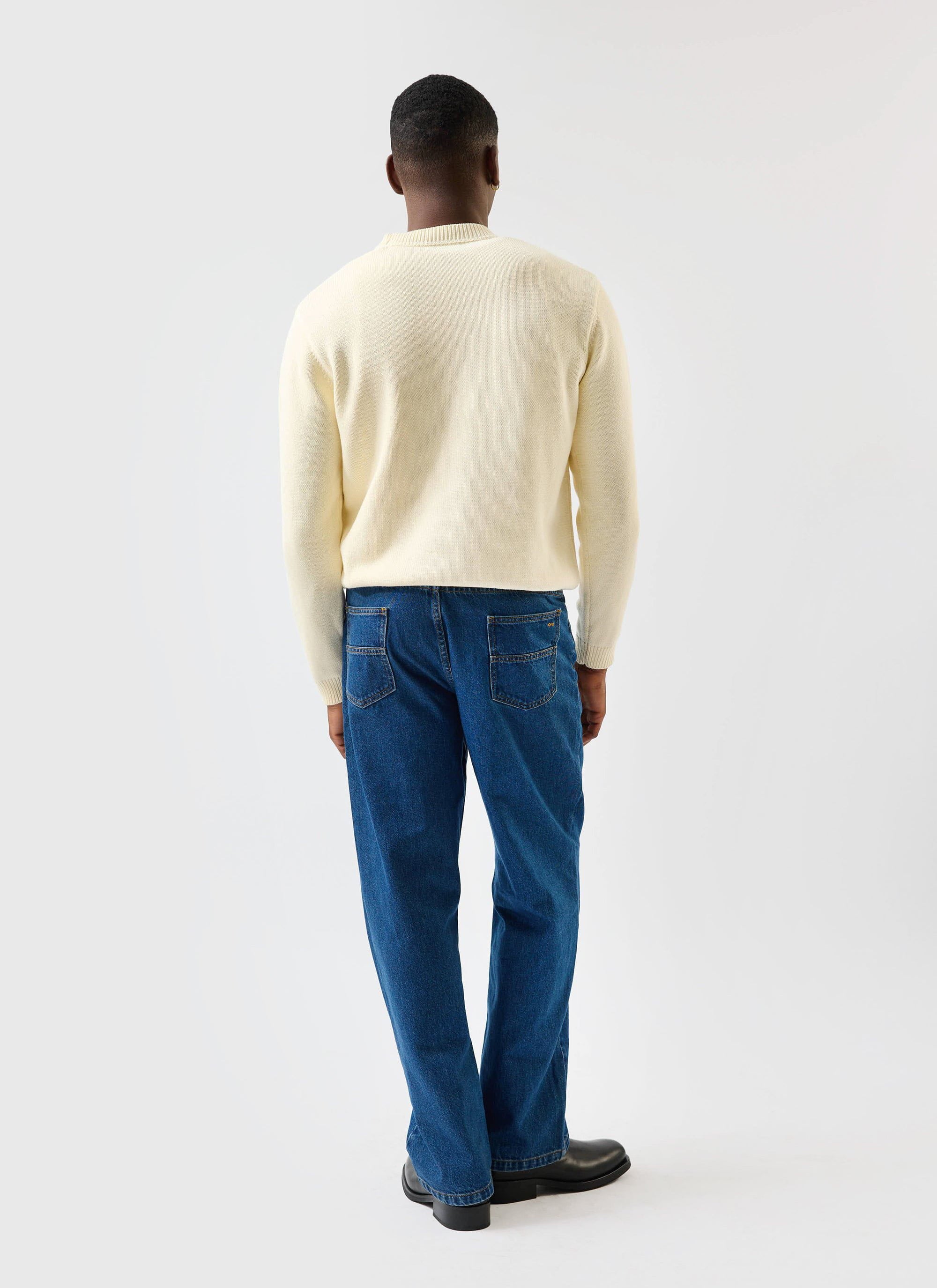 4971-public-library-knitted-crew-neck-jumper-wool-ecru-cream-6.jpg Public Library Knitted Crew Neck Jumper | Wool | Ecru Cream