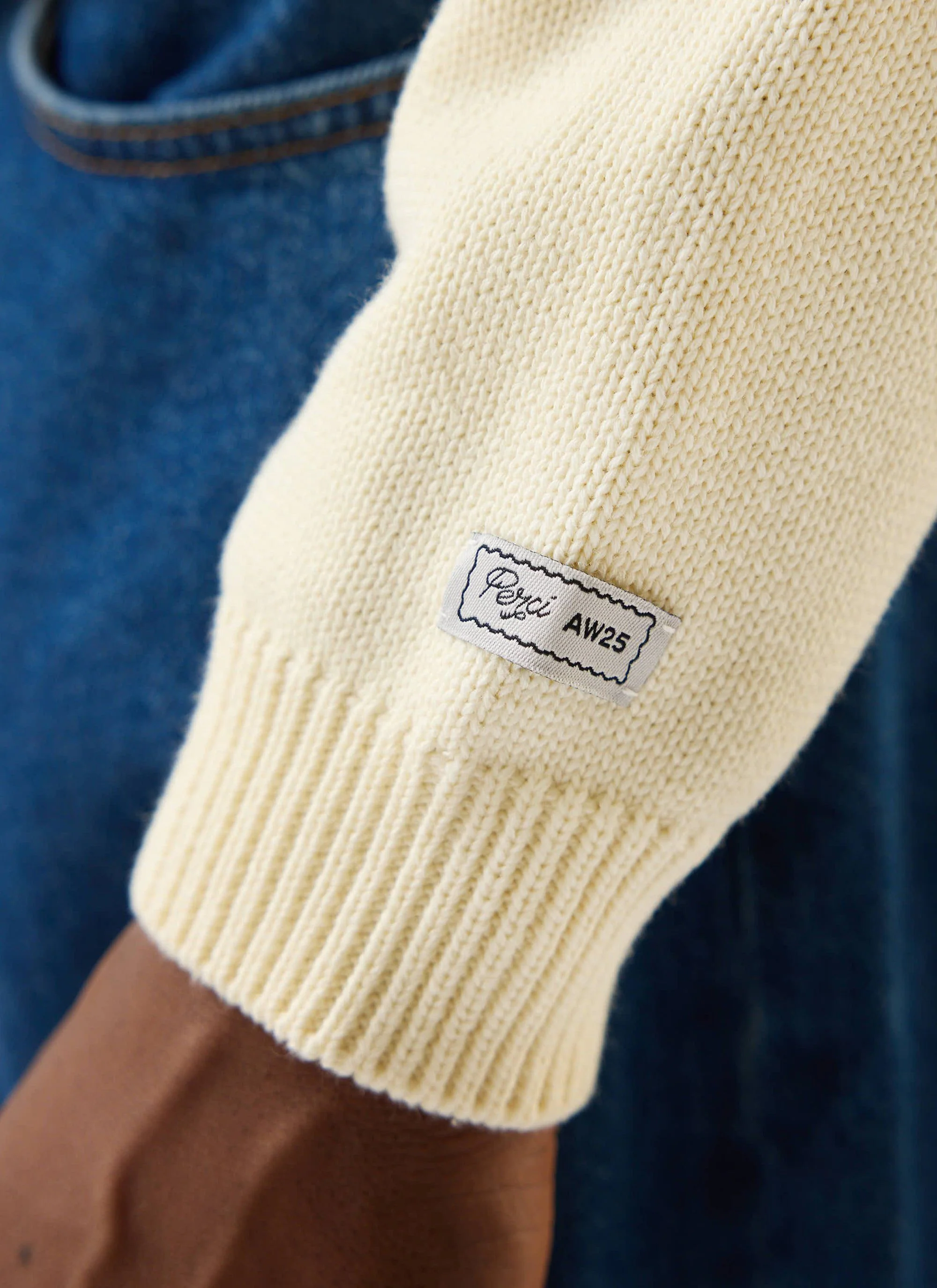4971-public-library-knitted-crew-neck-jumper-wool-ecru-cream-7.webp Public Library Knitted Crew Neck Jumper | Wool | Ecru Cream