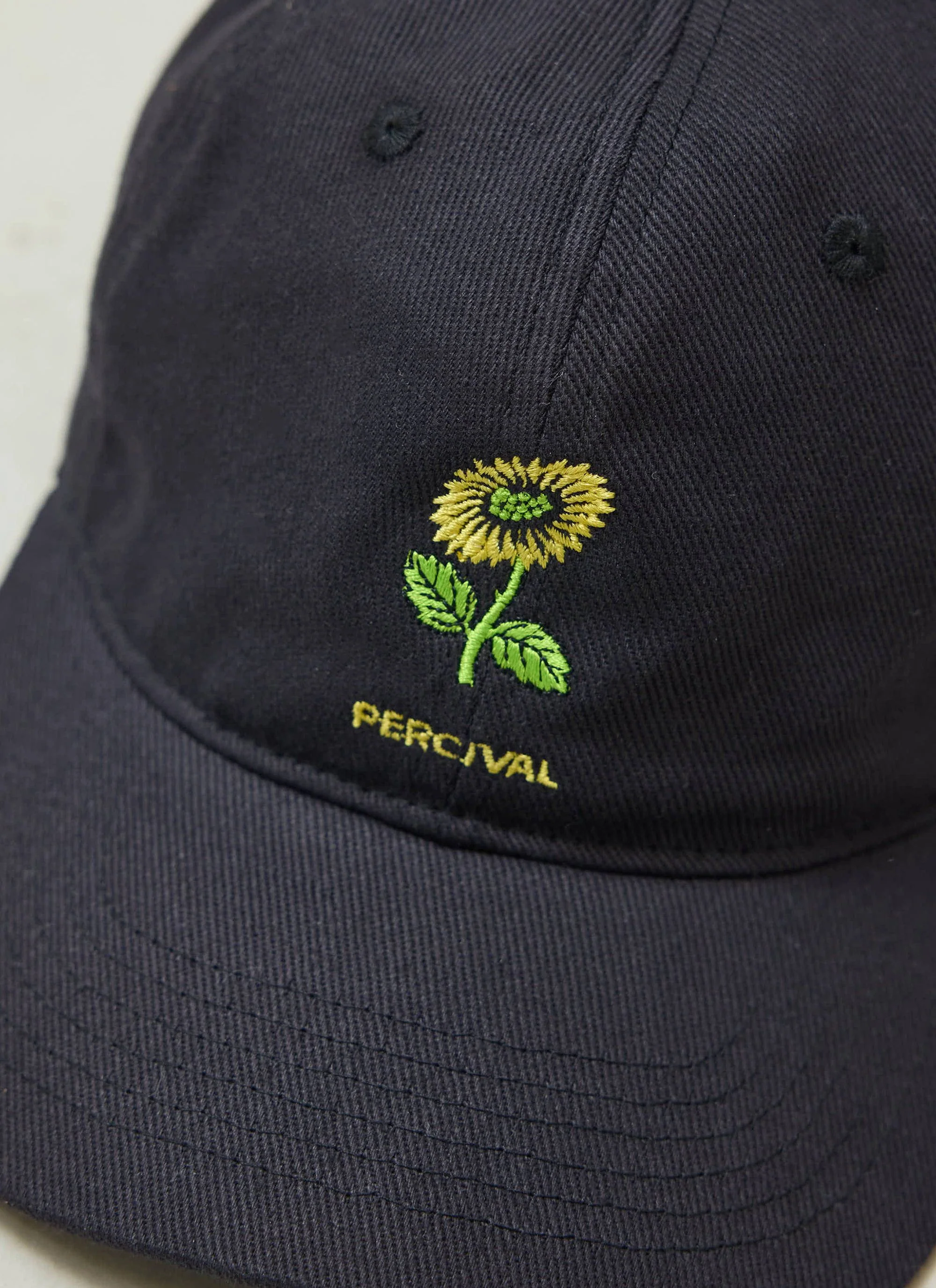 Nature Reserve Embroidered Cap | Cotton | Black
