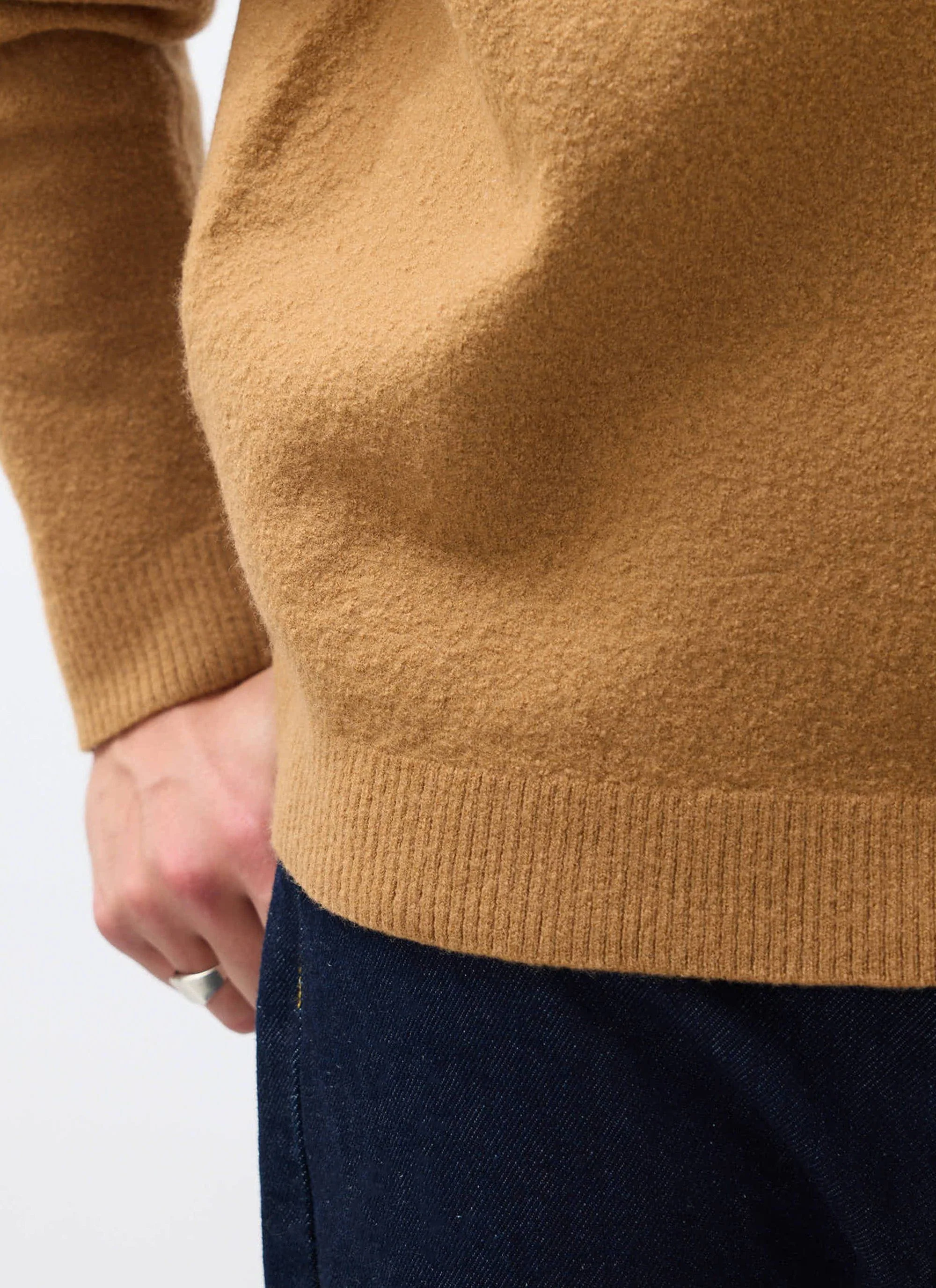5323-felted-relaxed-jumper-wool-brown-5.webp Felted Relaxed Jumper | Wool | Brown
