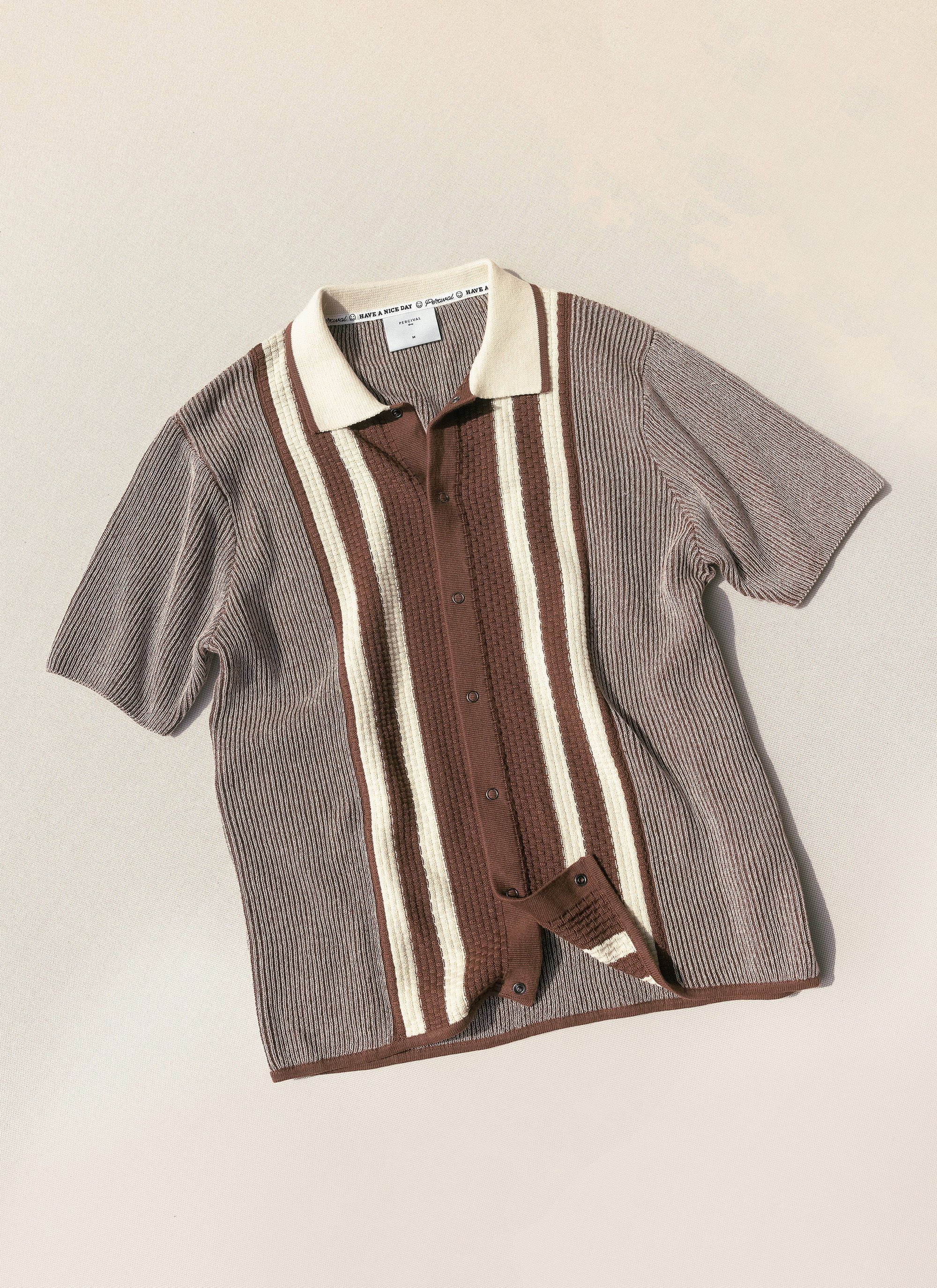 5330-teramo-knitted-polo-shirt-cotton-ecru-9.jpg Teramo Knitted Polo Shirt | Cotton | Ecru