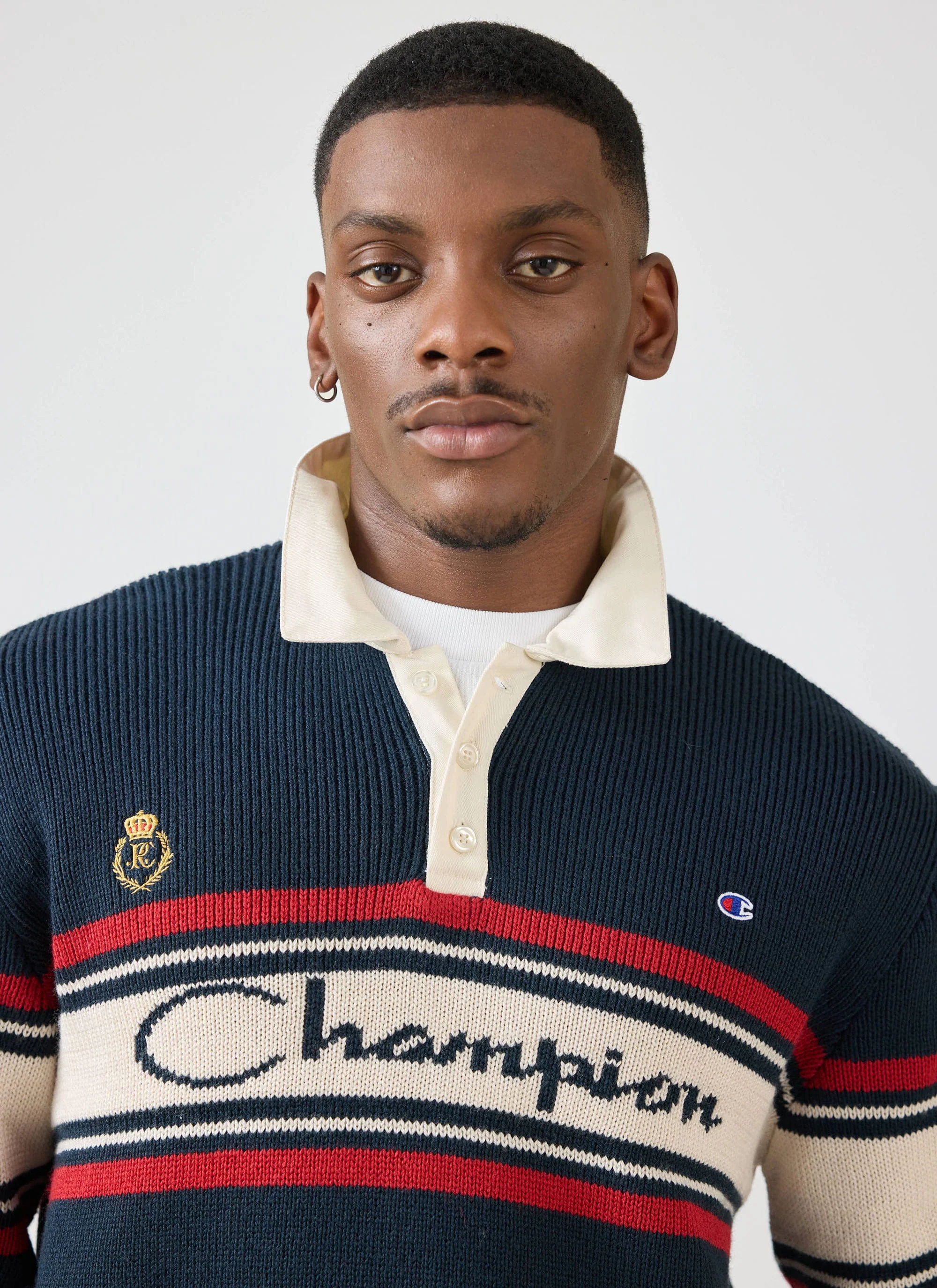 5368-jacquard-knitted-rugby-polo-shirt-champion-x-percival-navy-4.webp Jacquard Knitted Rugby Polo Shirt | Champion x Percival | Navy