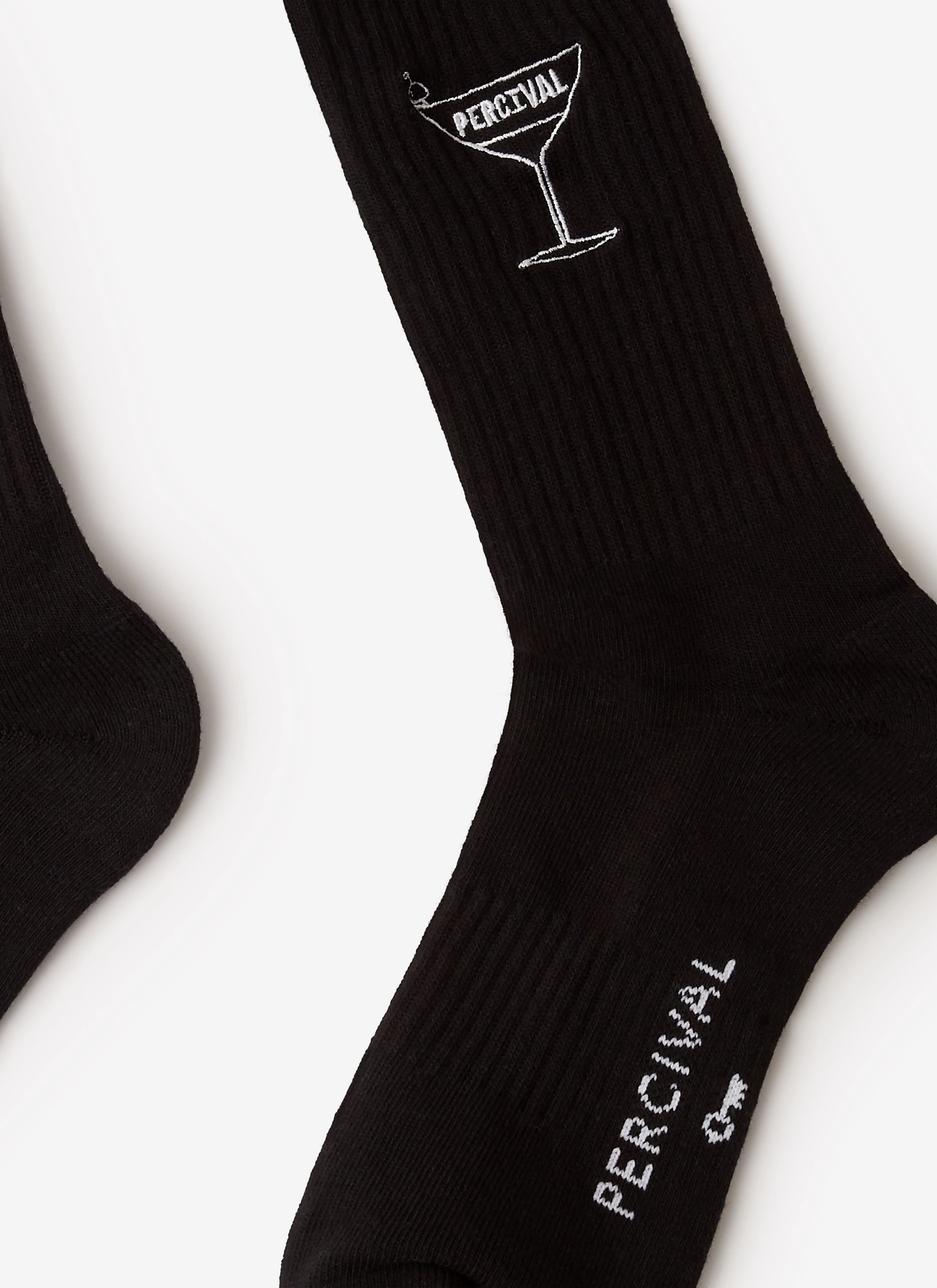 5380-martini-embroidered-socks-black-3.webp Martini Embroidered Socks | Black