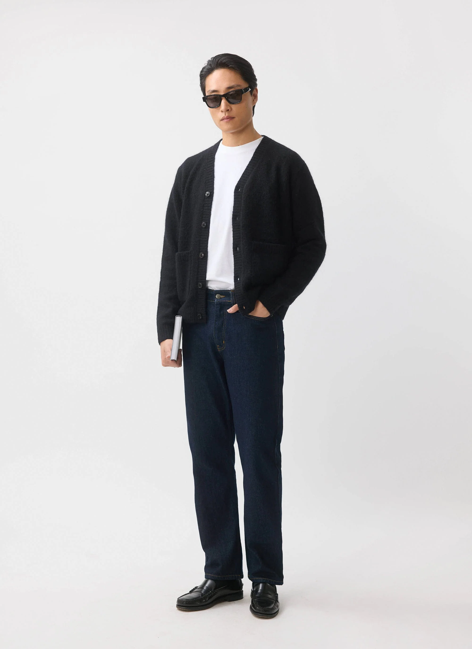 White Glove Cardigan | Mohair | Black