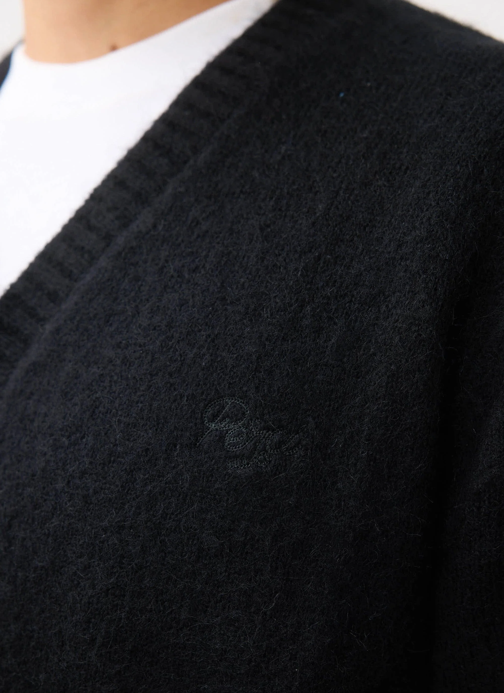 White Glove Cardigan | Mohair | Black