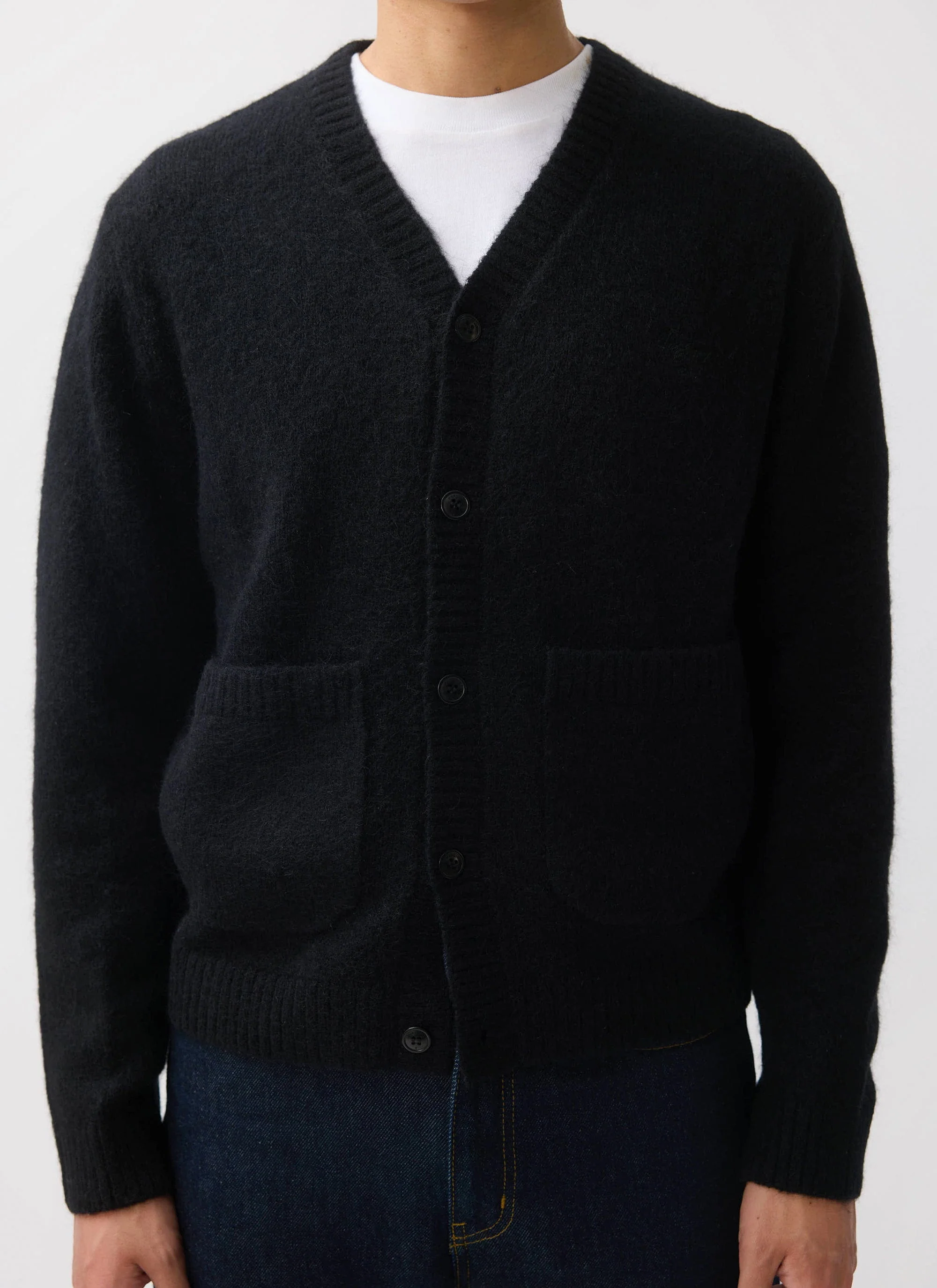 White Glove Cardigan | Mohair | Black