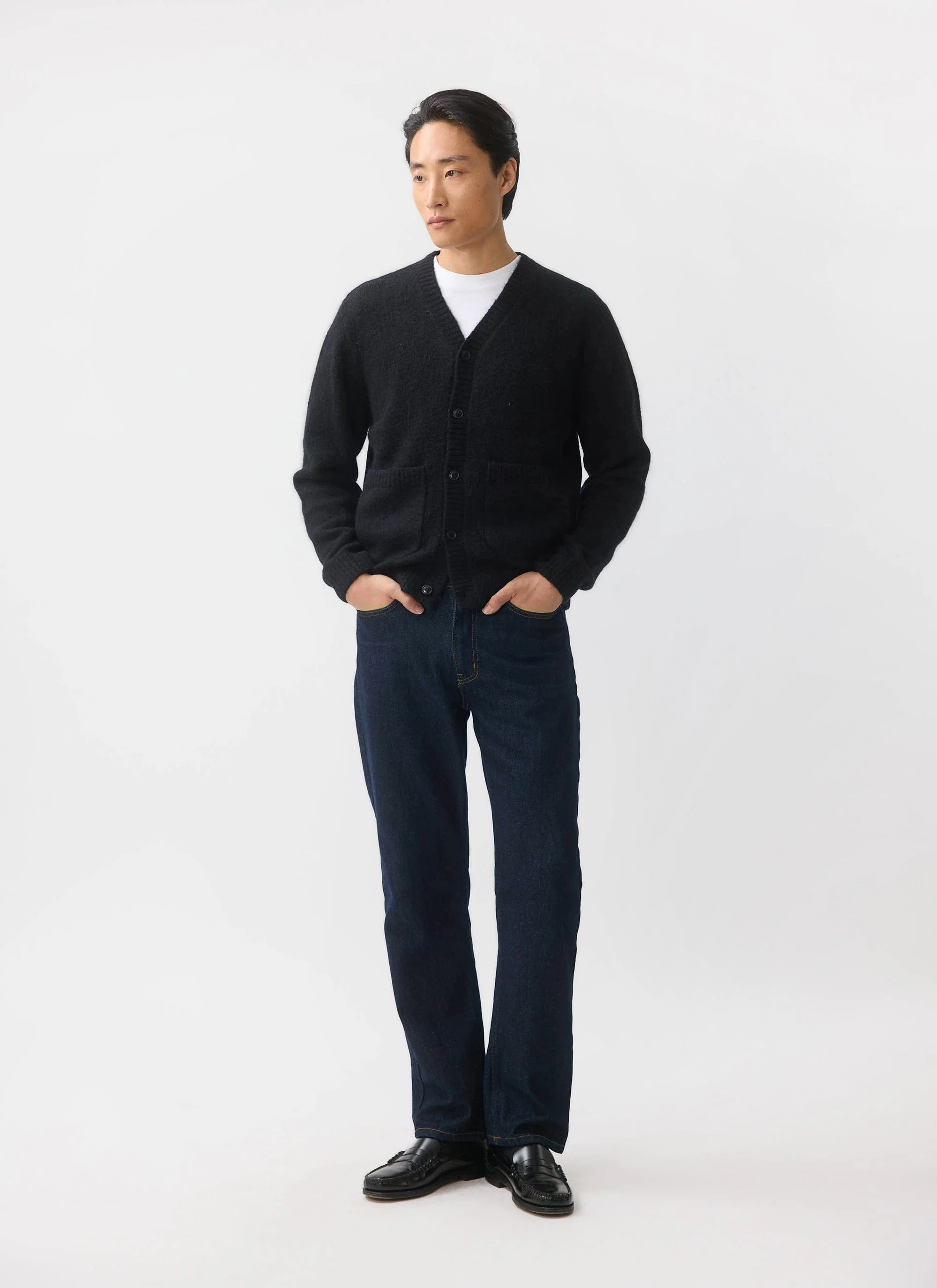 White Glove Cardigan | Mohair | Black