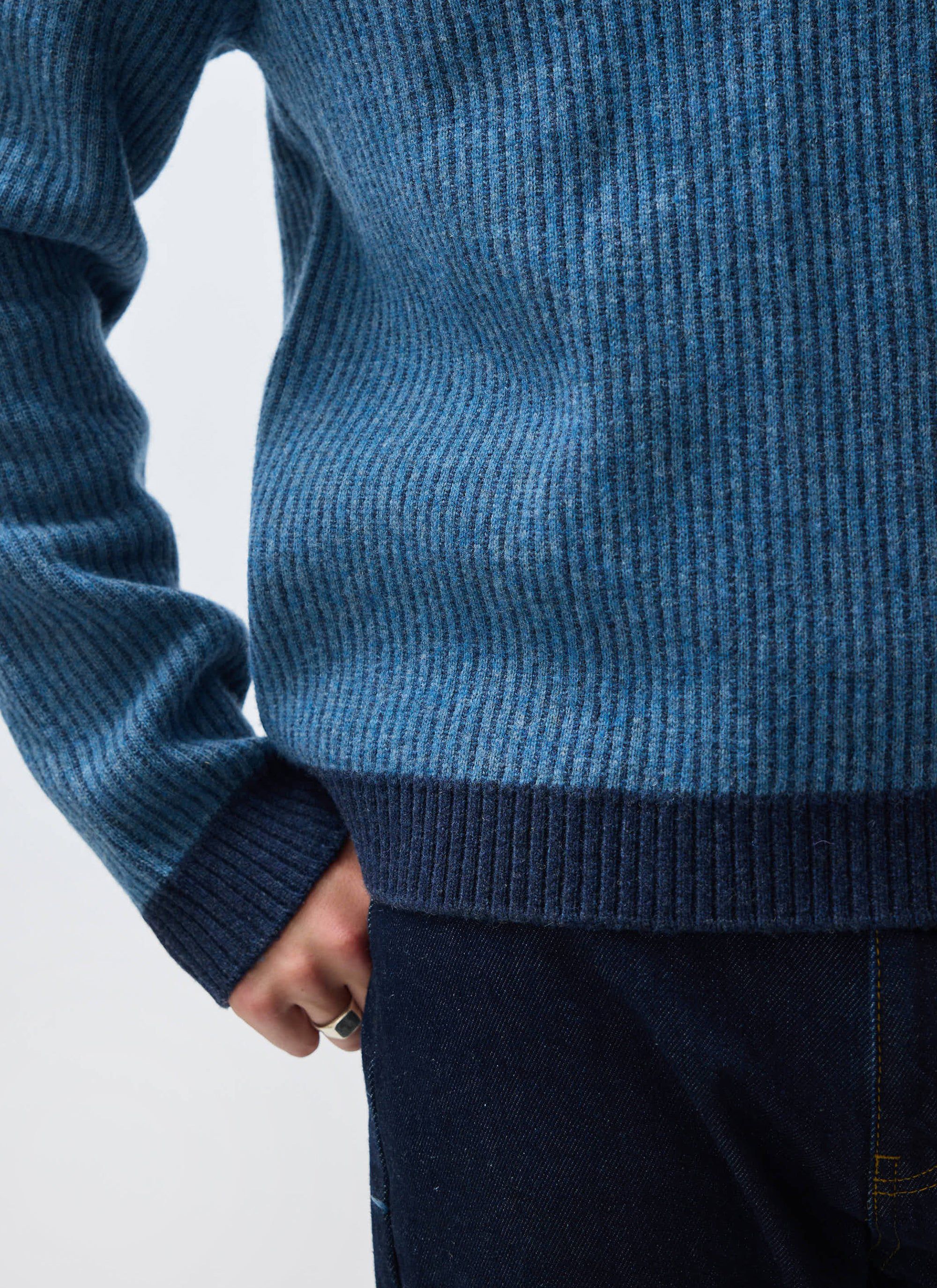 5406-picnic-polo-two-toned-wool-navy-5.jpg Picnic Polo | Two Toned Wool | Navy