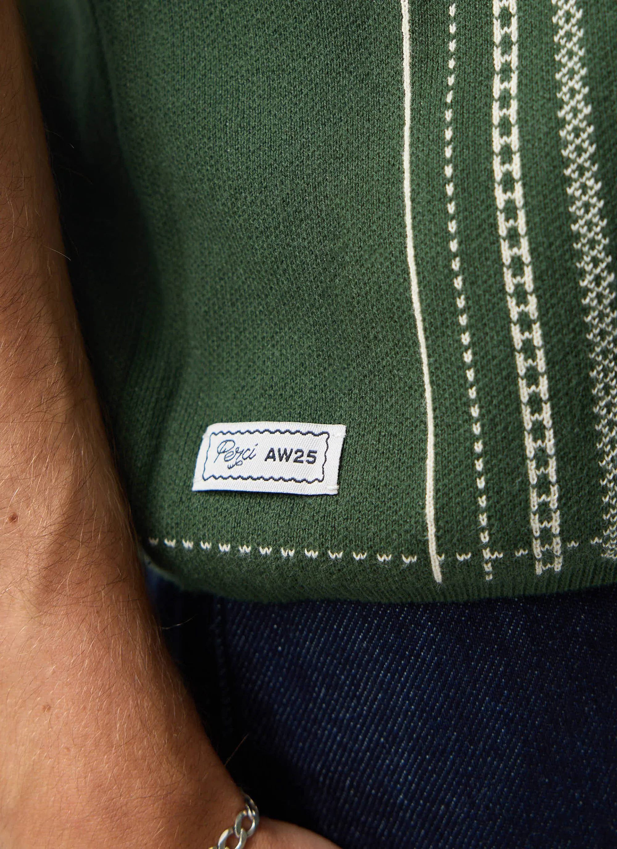 5449-accolades-knitted-short-sleeve-shirt-cotton-forest-green-6.webp Accolades Knitted Short Sleeve Shirt | Cotton | Forest Green