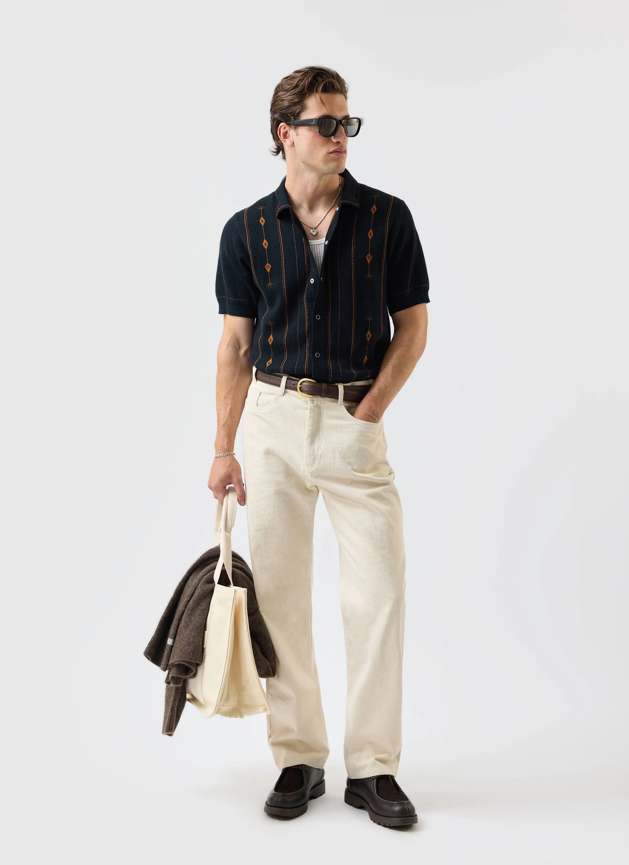 5463-folio-knitted-shirt-cotton-dark-navy-2.webp Folio Knitted Shirt | Cotton | Dark Navy