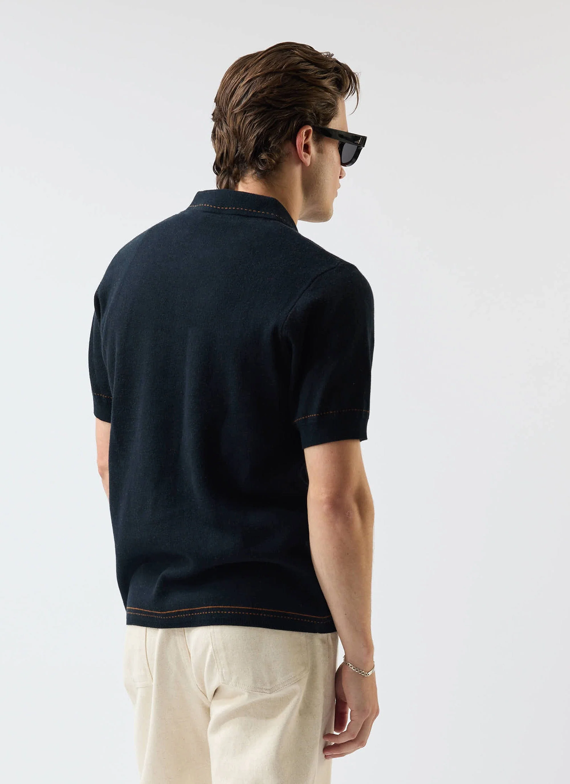 5463-folio-knitted-shirt-cotton-dark-navy-3.webp Folio Knitted Shirt | Cotton | Dark Navy