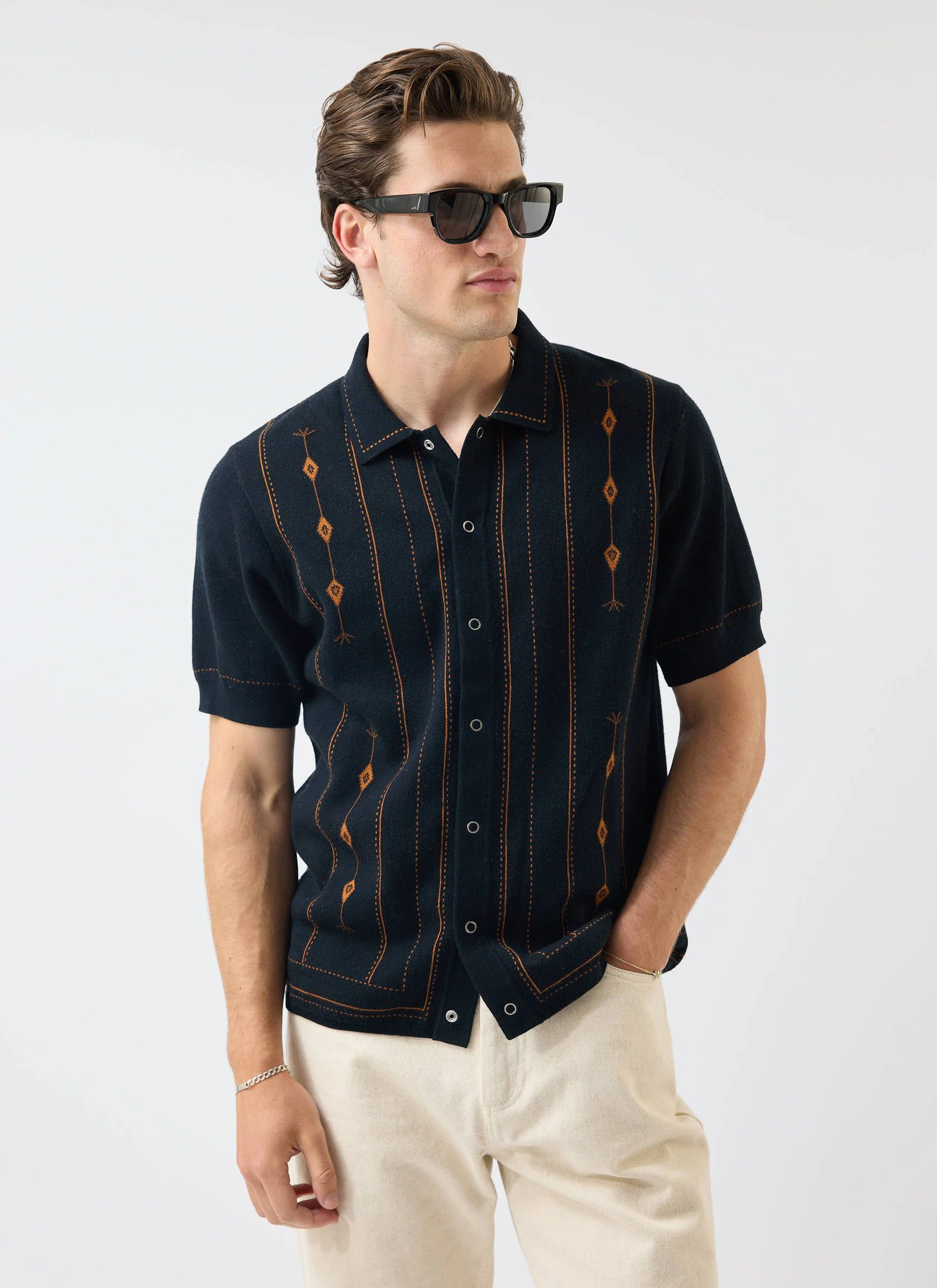 5463-folio-knitted-shirt-cotton-dark-navy-7.webp Folio Knitted Shirt | Cotton | Dark Navy