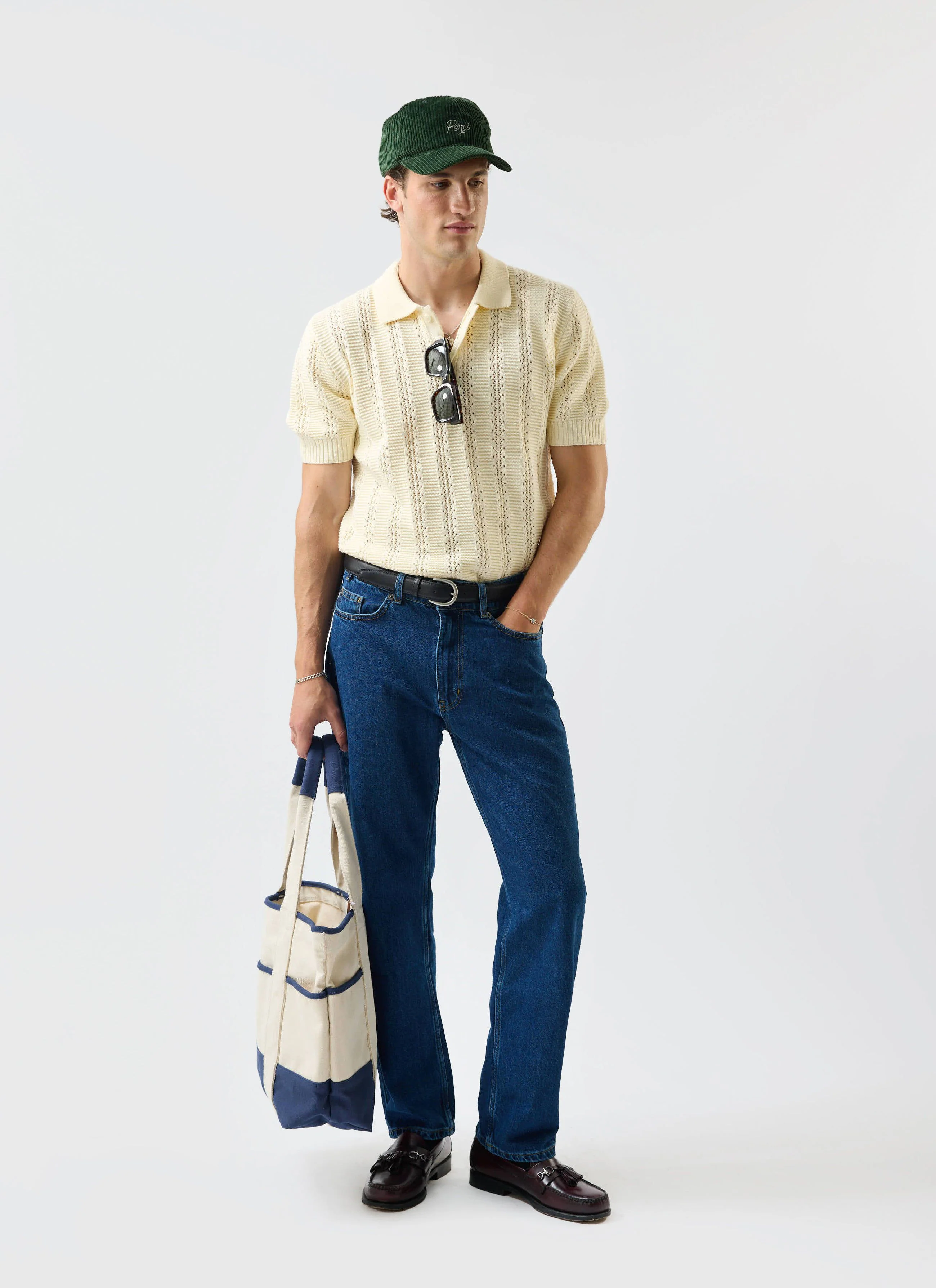 5477-addendum-knitted-polo-shirt-cotton-ecru-cream-2.webp Addendum Knitted Polo Shirt | Cotton | Ecru Cream
